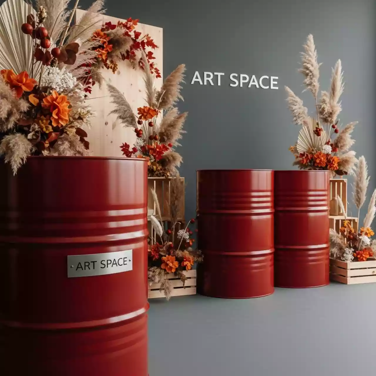 Аренда Фотозона New Year Barrel Red в ресторане «Sanremo» — ART SPACE