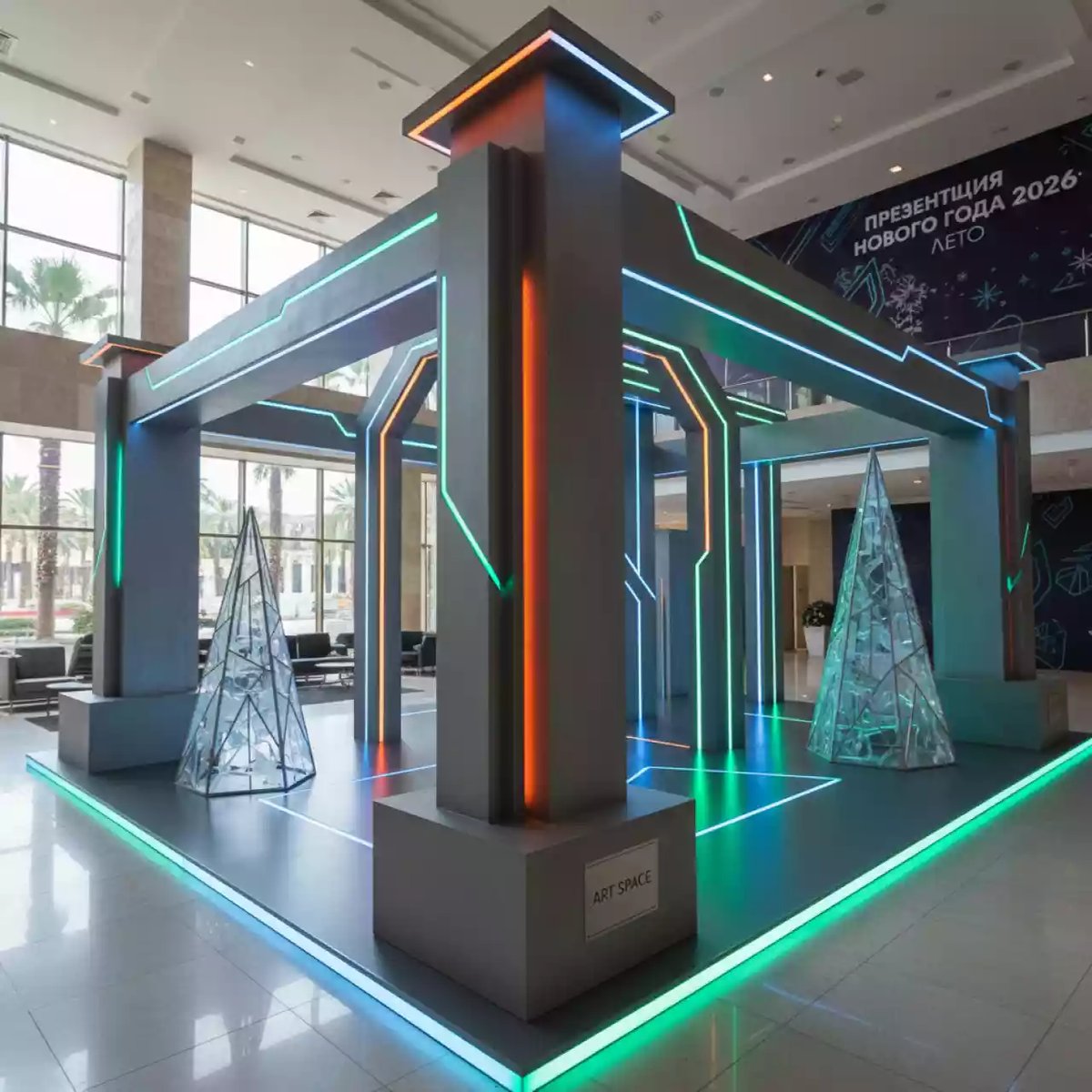 Аренда Фотозона новогодняя 2026 в отеле «Богатырь» — ART SPACE