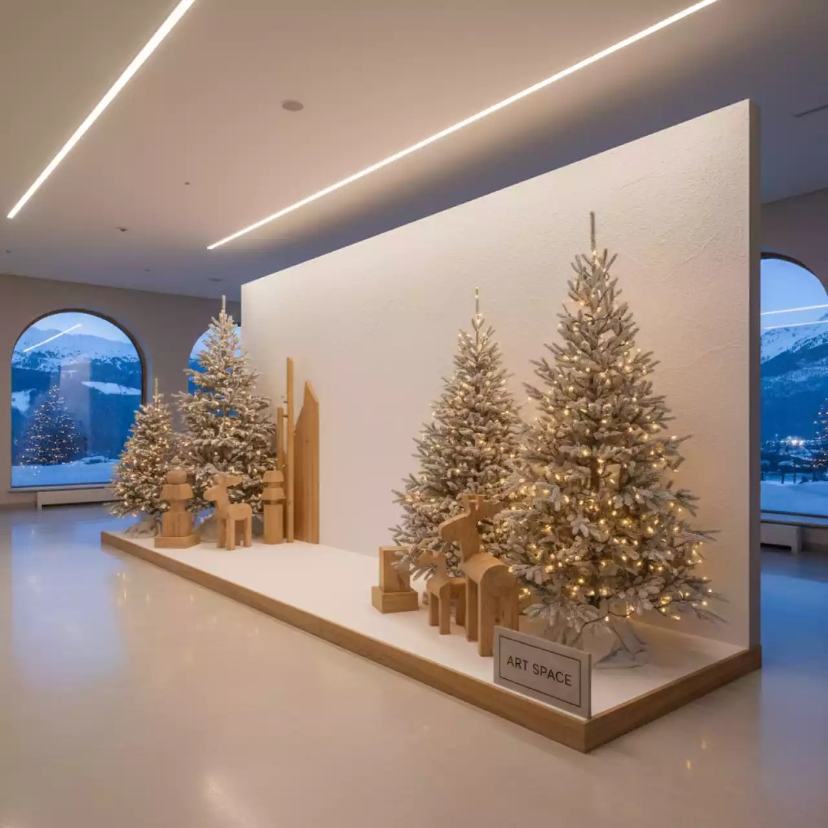 Аренда Фотозона новогодняя белая в Rixos Krasnaya Polyana — ART SPACE