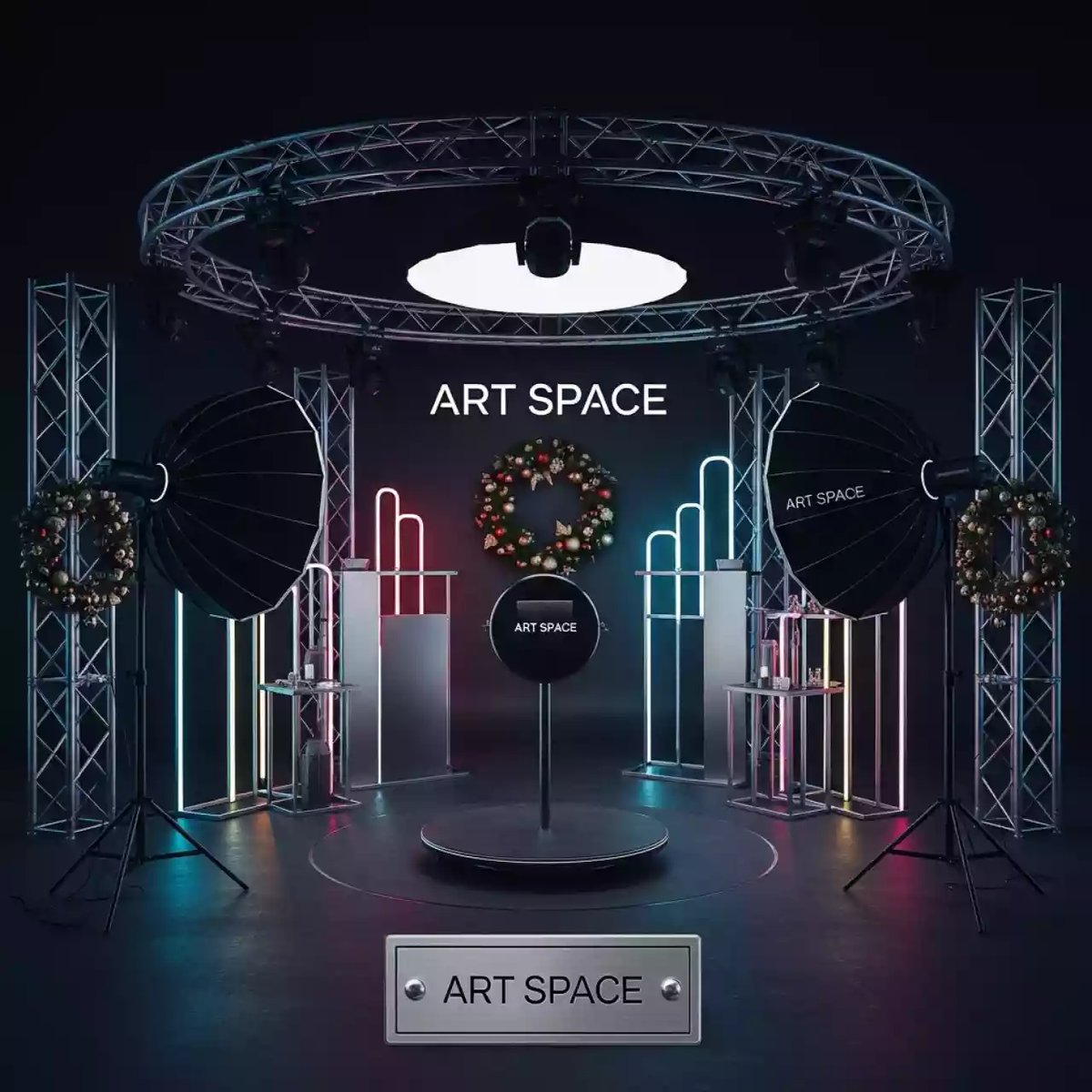 Аренда Фотозона новогодняя Клипмейкер в Red Arena — ART SPACE