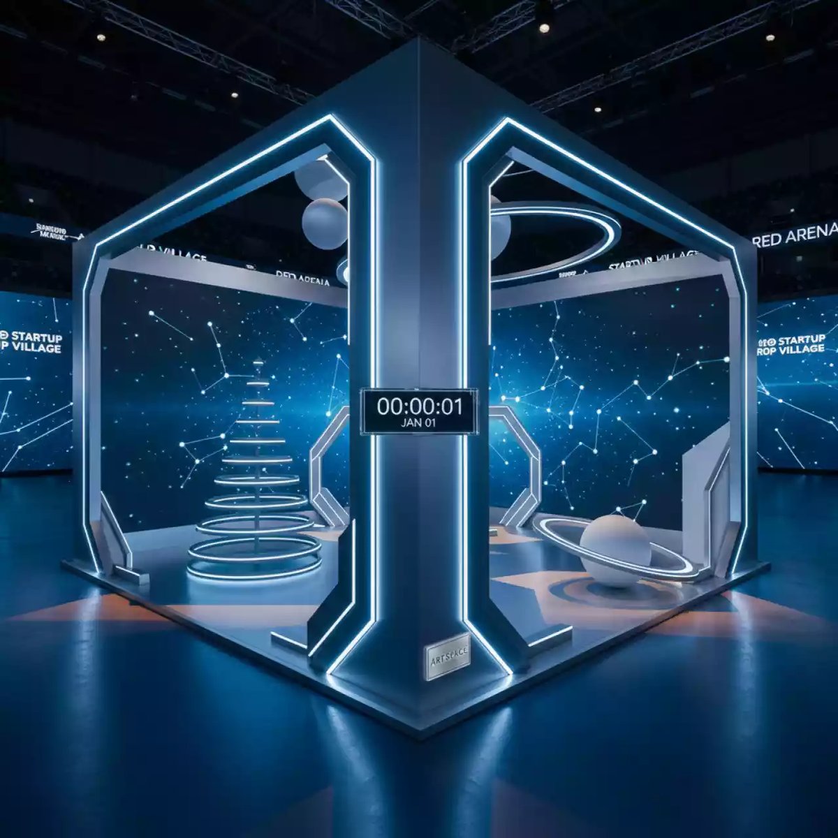 Аренда Фотозона новогодняя Space в Red Arena — ART SPACE