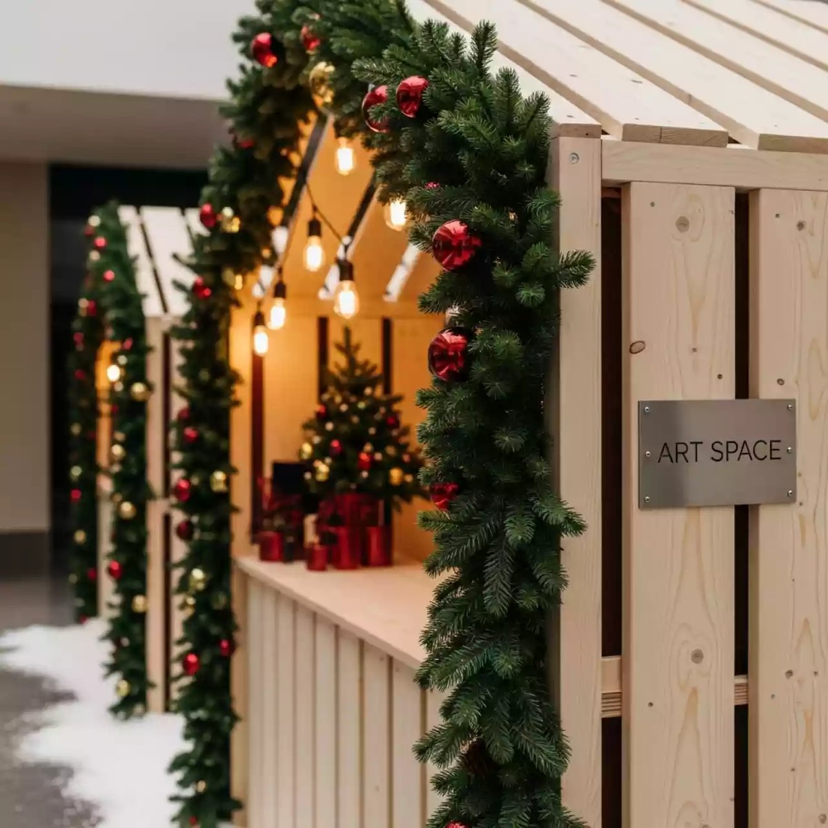 Аренда Фотозона новогодняя Ярмарка в комплексе «Дагомыс» — ART SPACE