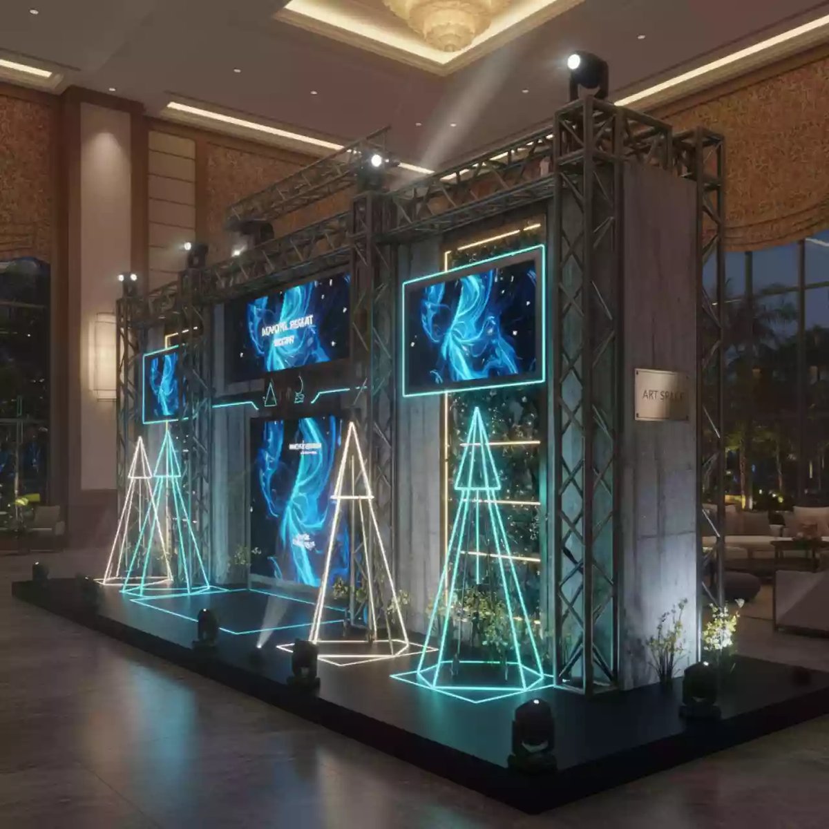 Аренда Фотозона Новый год в Novotel Resort — ART SPACE