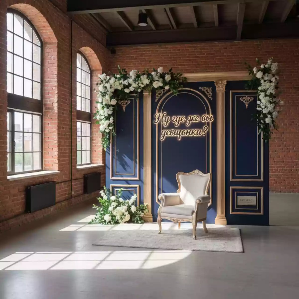 Аренда Фотозона "Ну где же вы девчонки?" в лофте «Студия 21» — ART SPACE