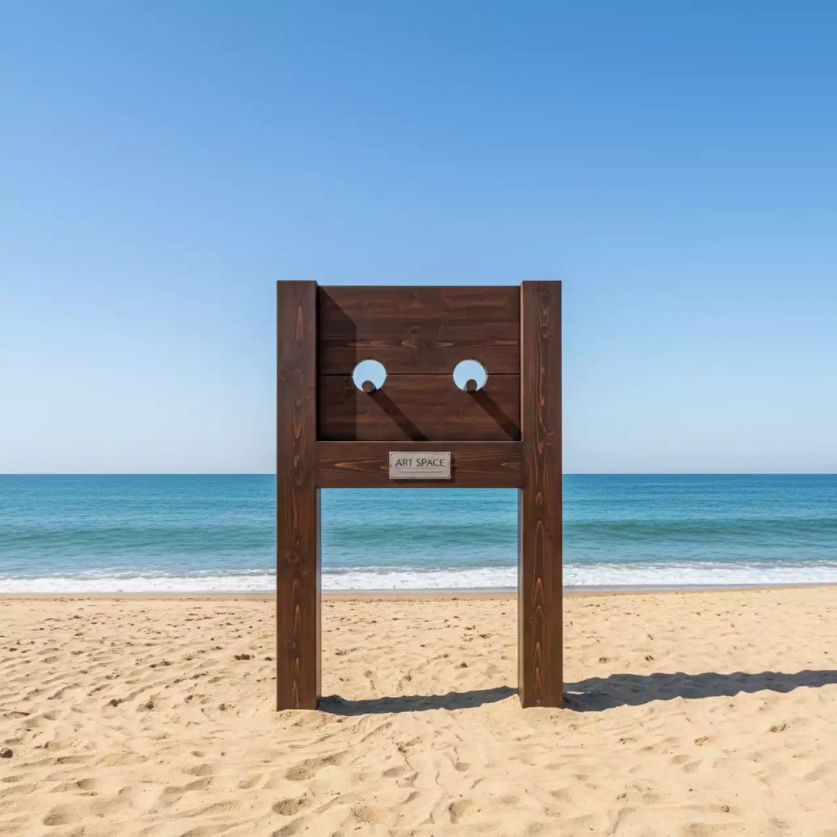 Аренда Фотозона "Орудие пыток Колодки" на пляже «Ривьера» — ART SPACE