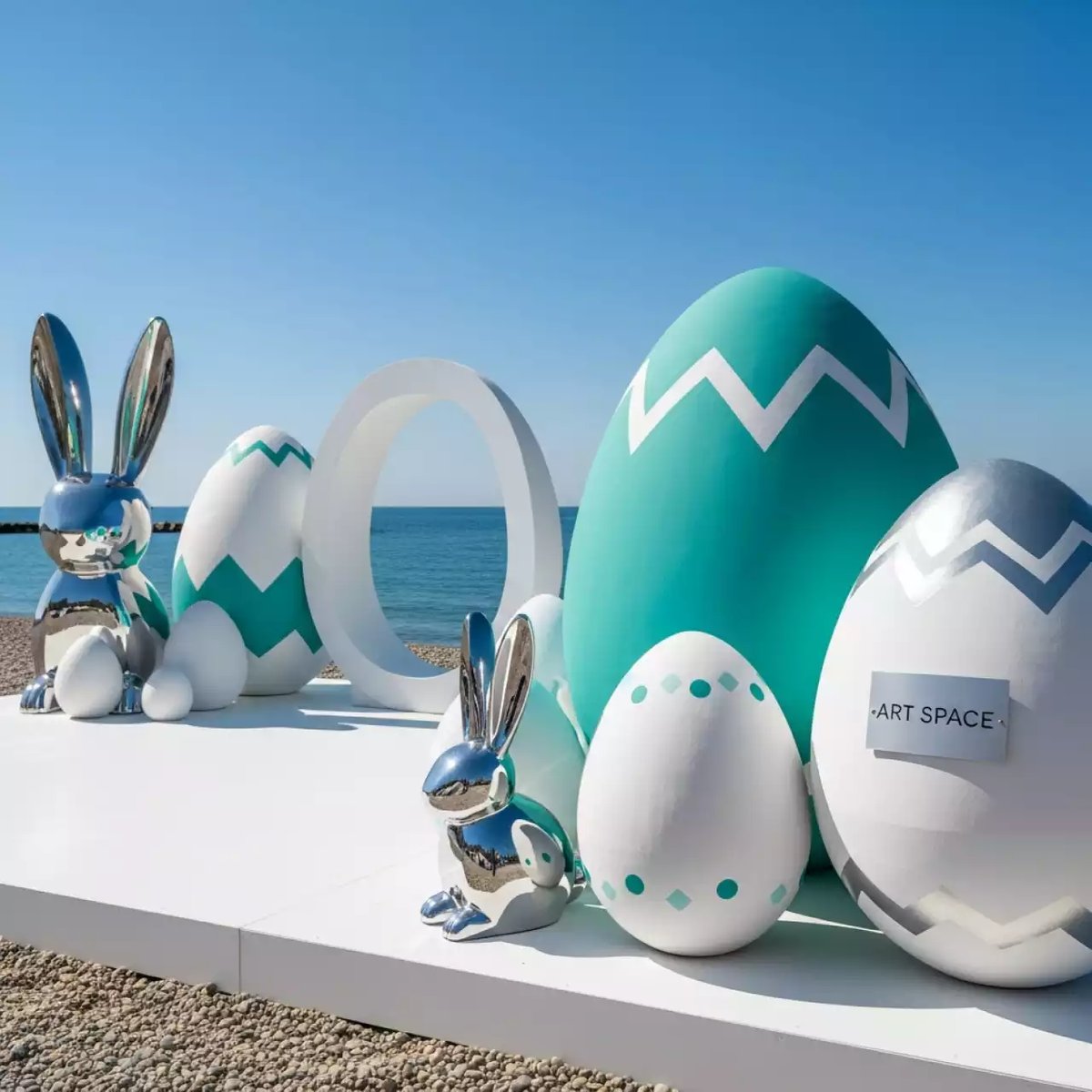 Аренда Фотозона пасхальная детская на пляже «Маяк» — ART SPACE