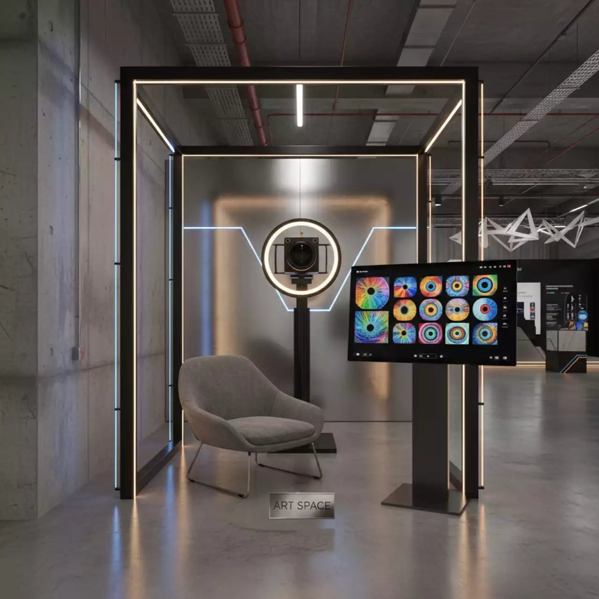 Аренда Фотозона радужка глаза в Сочи Парк Отеле — ART SPACE