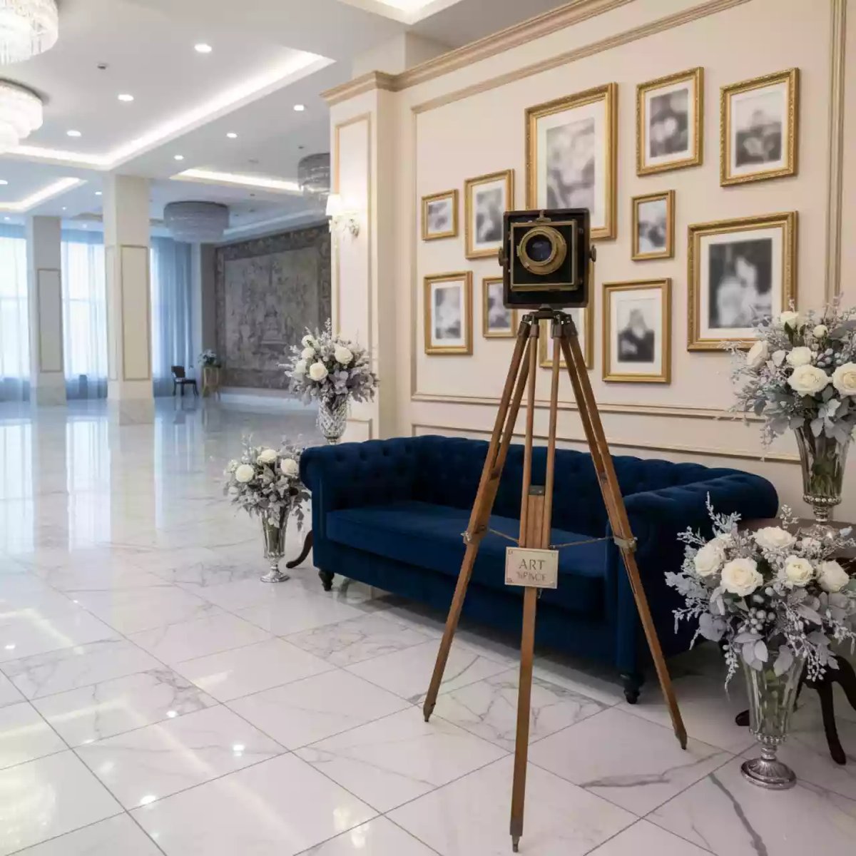 Аренда Фотозона ретро в Сириусе в конгресс-холле отеля Жемчужина — ART SPACE