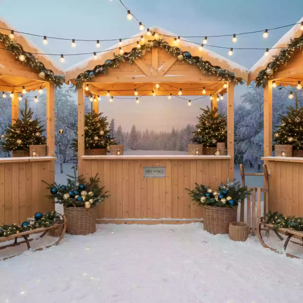 Аренда Фотозона рождественская ярмарка в Bridge Resort — ART SPACE