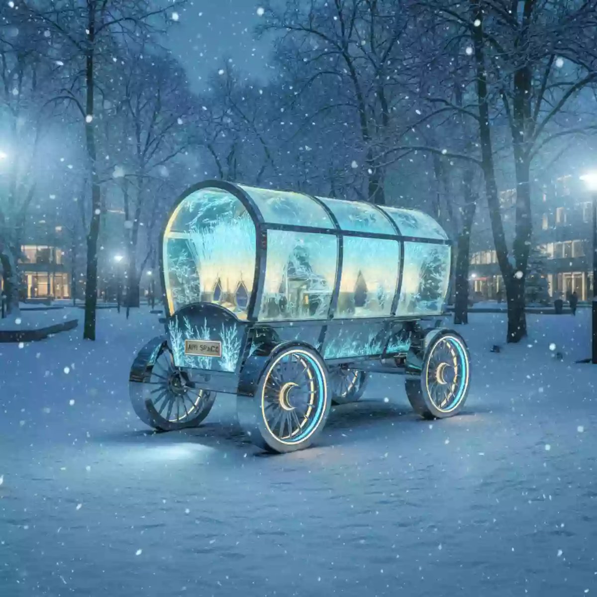 Аренда Фотозона Русская телега в парке «Ривьера» — ART SPACE