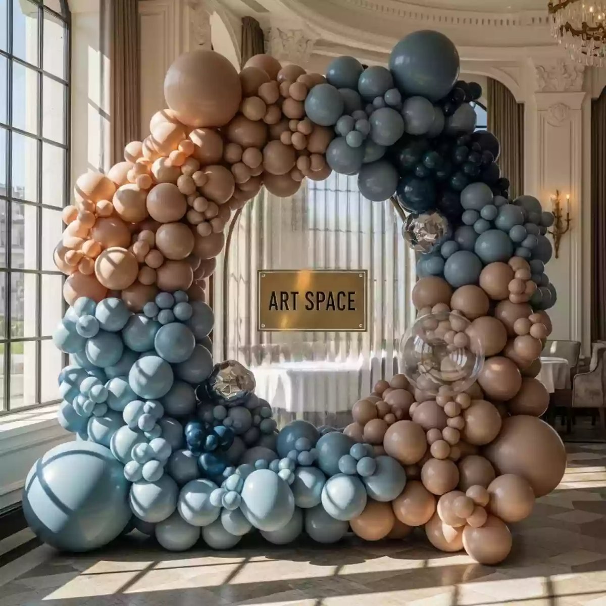 Аренда Фотозона с воздушными шарами в ресторане «Sanremo» — ART SPACE