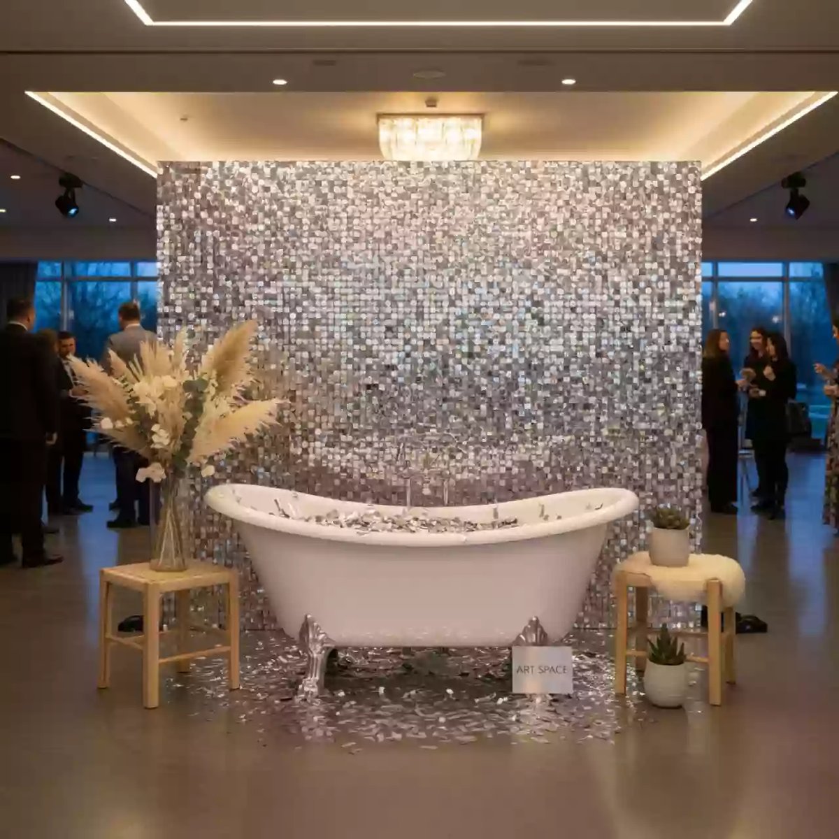 Аренда Фотозона серебристые пайетки с ванной в City Park Hotel Sochi — ART SPACE