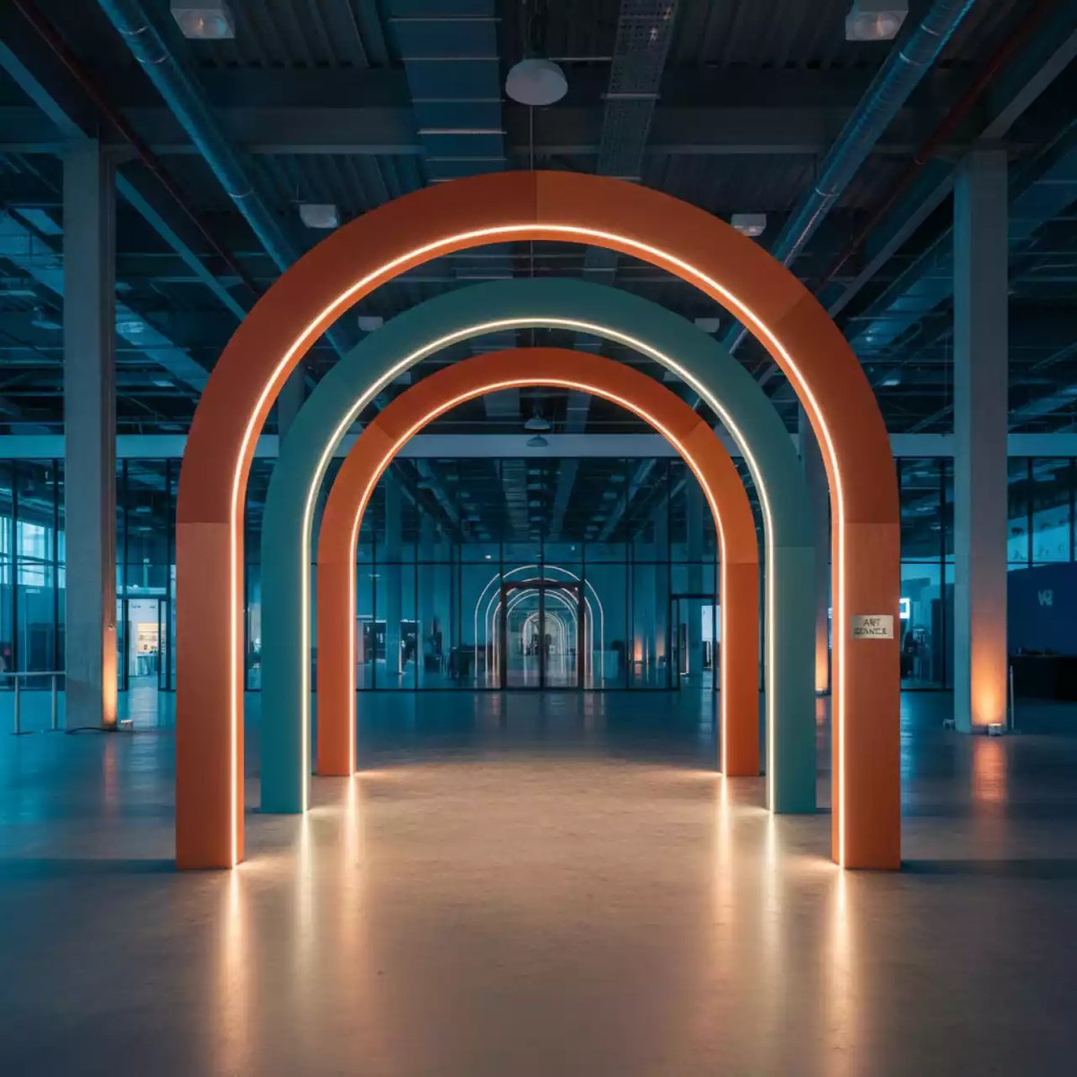 Аренда Фотозона сияние праздничных бантов в VK Stadium Sirius — ART SPACE