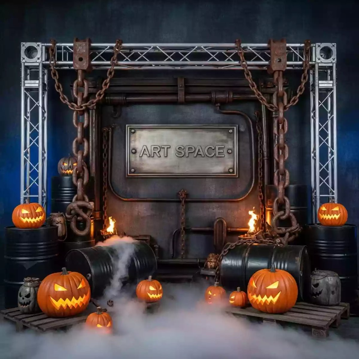 Аренда Фотозона страшный Хеллоуин в банкетном зале «Дельфин» — ART SPACE