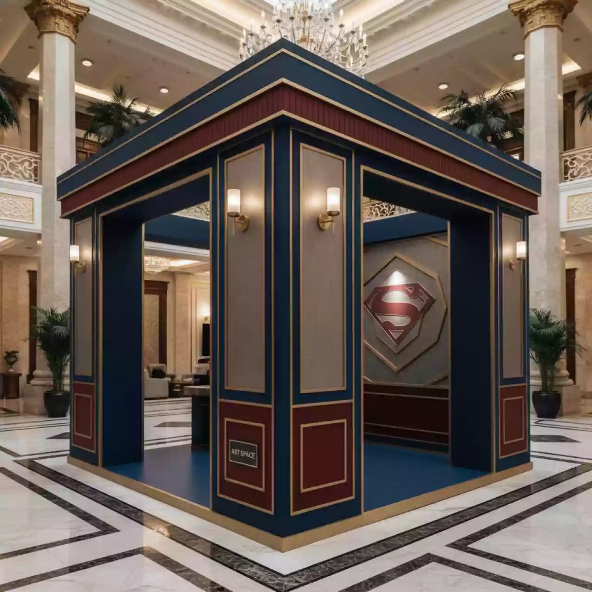 Аренда Фотозона Супермен в отеле «Богатырь» — ART SPACE