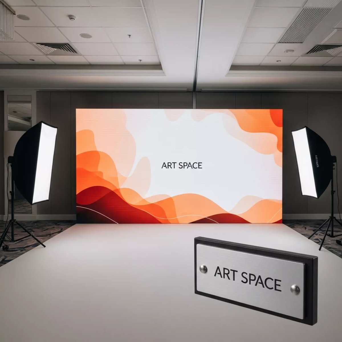 Аренда Фотозона светодиодная прямая 3х3 м в Cosmos Sochi Hotel — ART SPACE