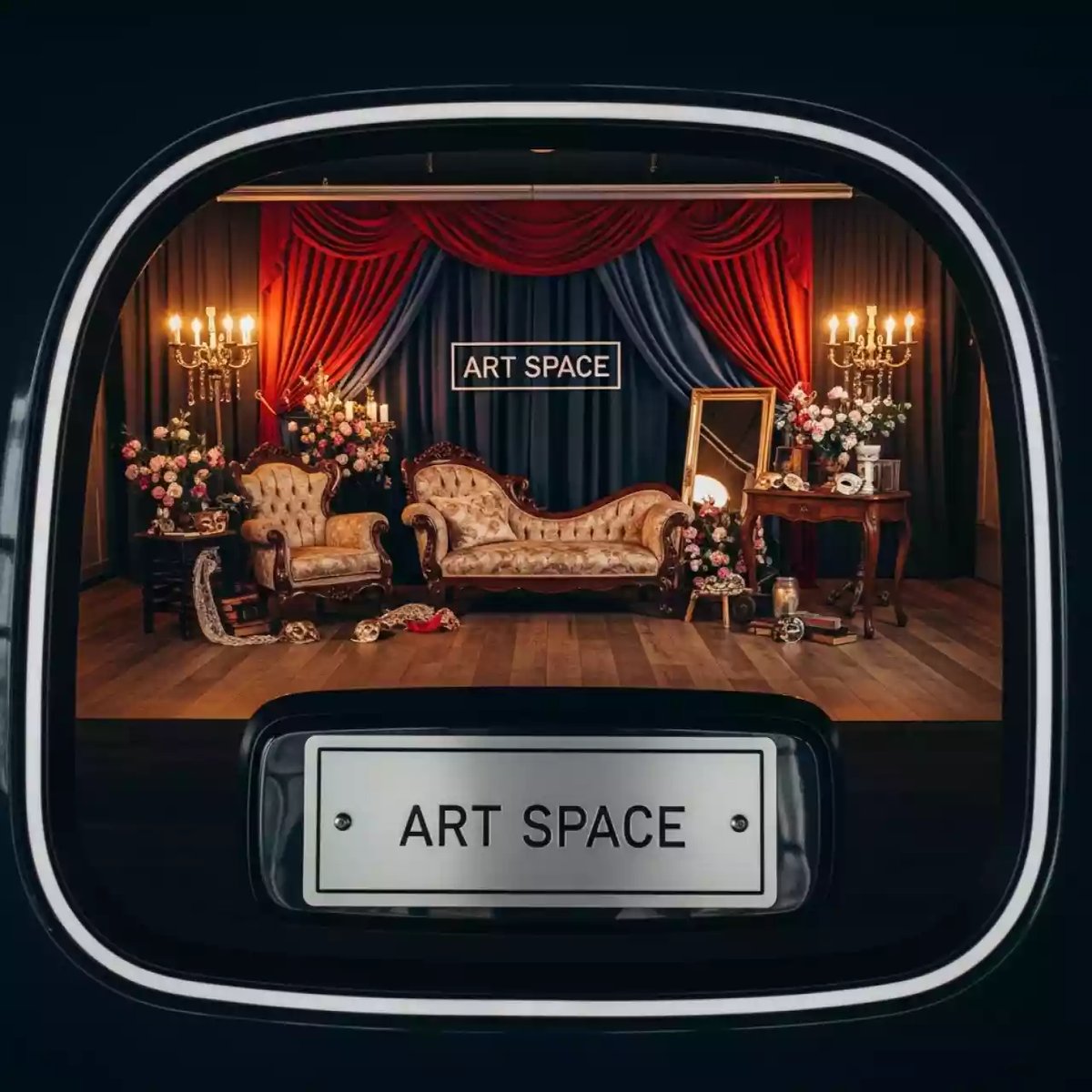 Аренда Фотозона театральная для дня рождения в Panorama by Mercure — ART SPACE