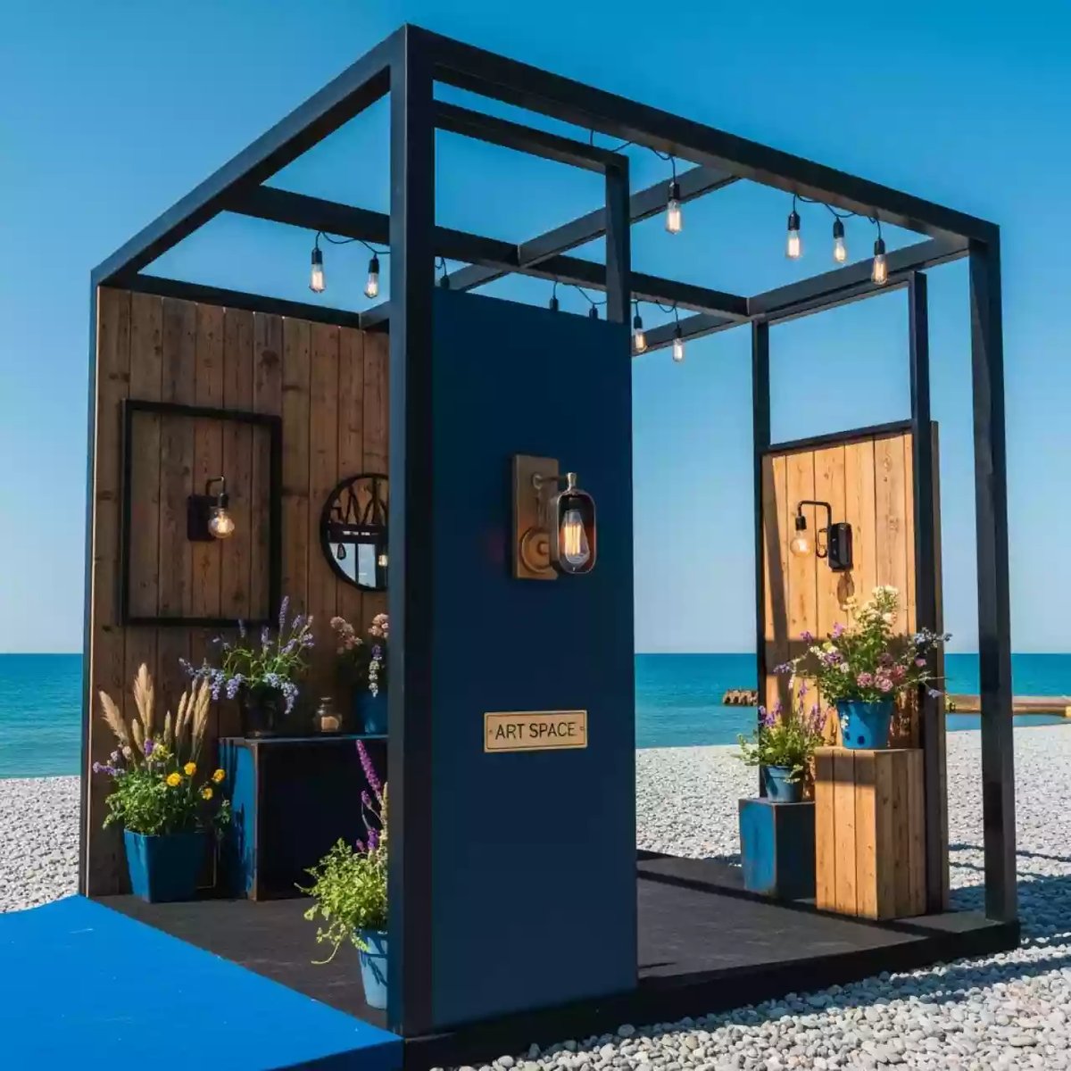 Аренда Фотозона тематическая в Новороссийске на пляже «Ривьера» — ART SPACE