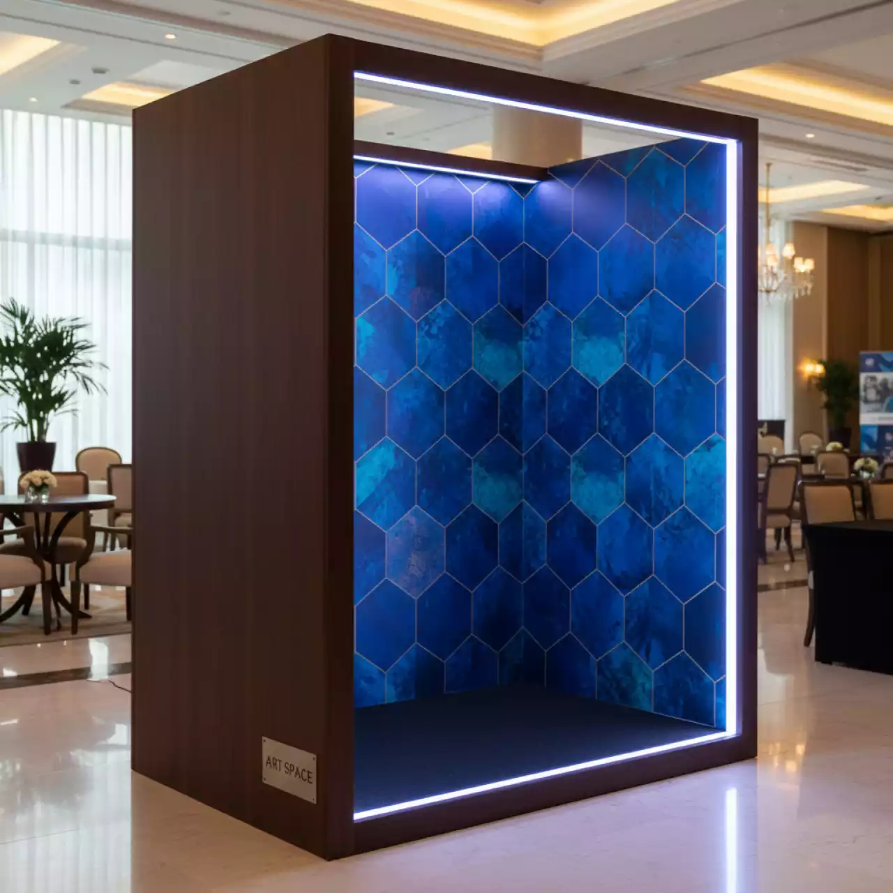 Аренда Фотозона угловая светодиодная 2,5х2,5 в Mövenpick Hotel — ART SPACE