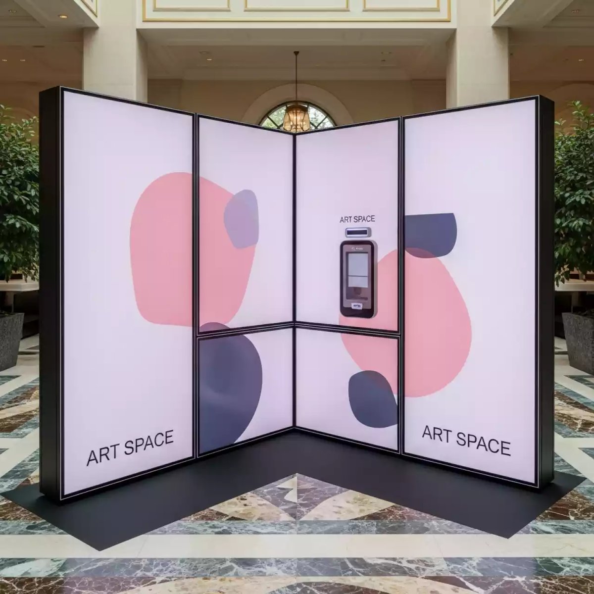 Аренда Фотозона угловая светодиодная 3х2,5 м в Гранд Отель Сочи — ART SPACE