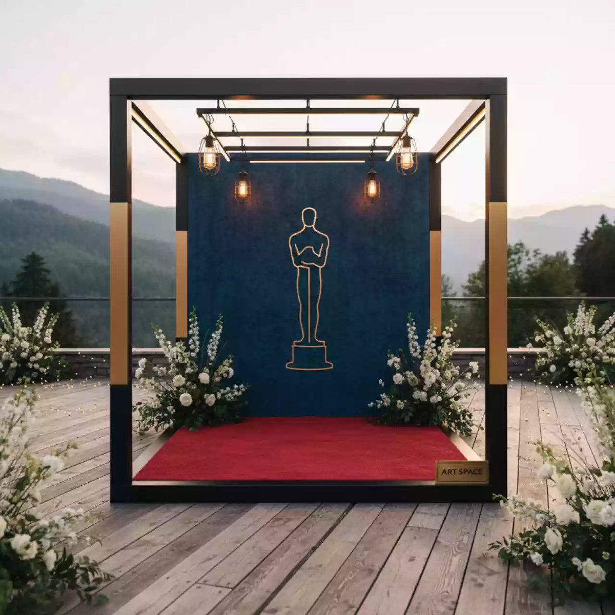 Аренда Фотозона в стиле Оскар маленькая в Green Flow Hotel — ART SPACE