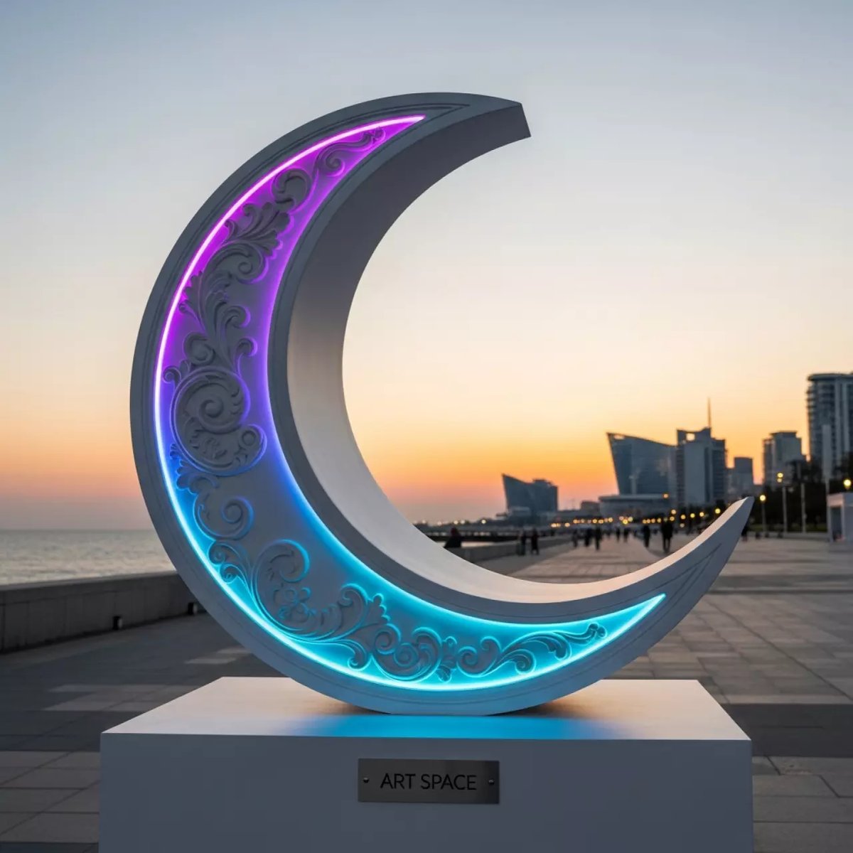 Аренда Фотозона в виде луны на Имеретинской набережной — ART SPACE
