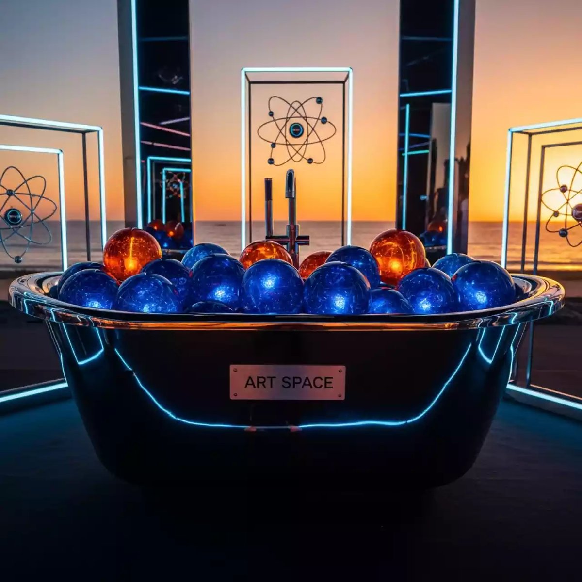 Аренда Фотозона Ванна в пляжном клубе Del Mar — ART SPACE