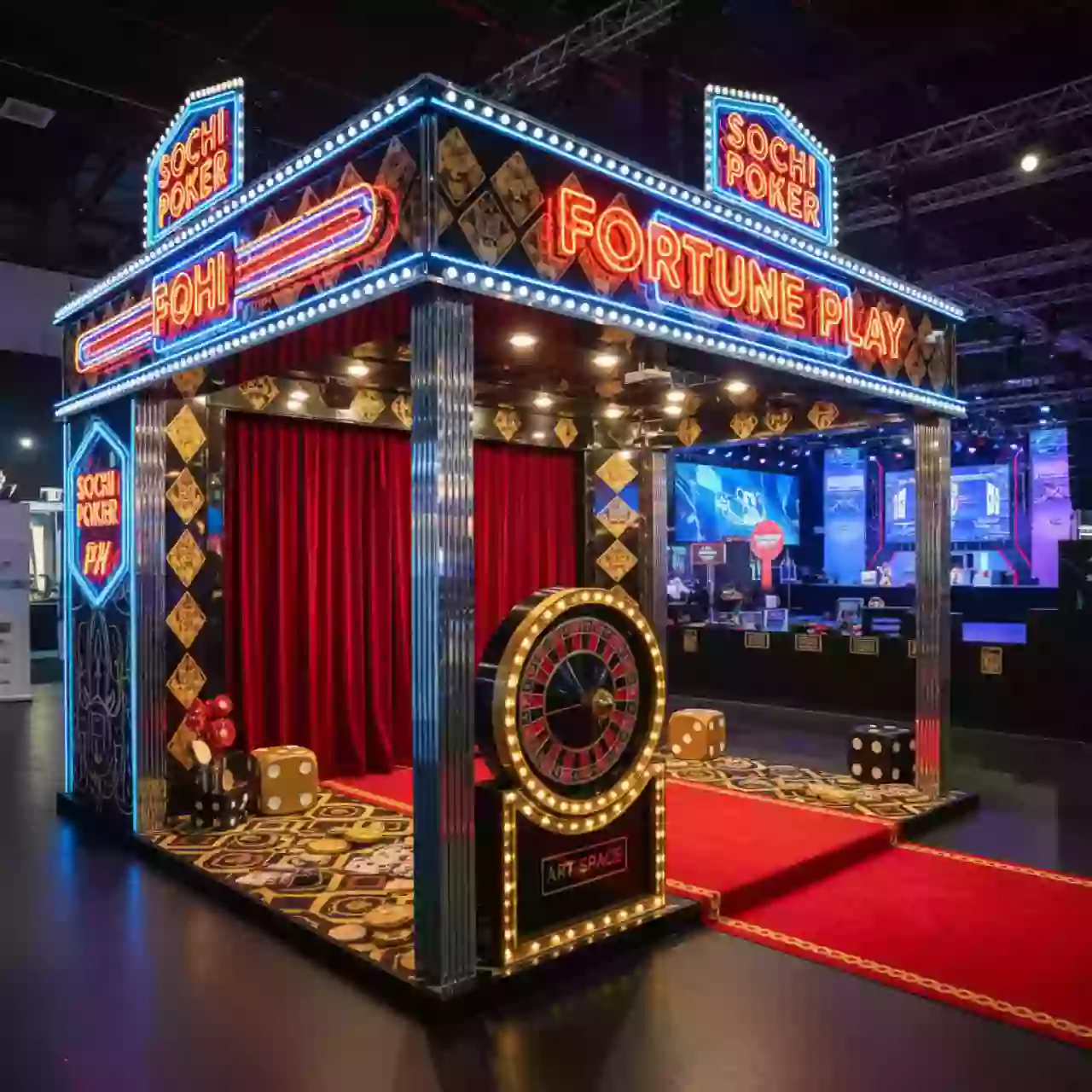 Аренда Фотозона Вечер в Лас Вегасе в Red Arena — ART SPACE