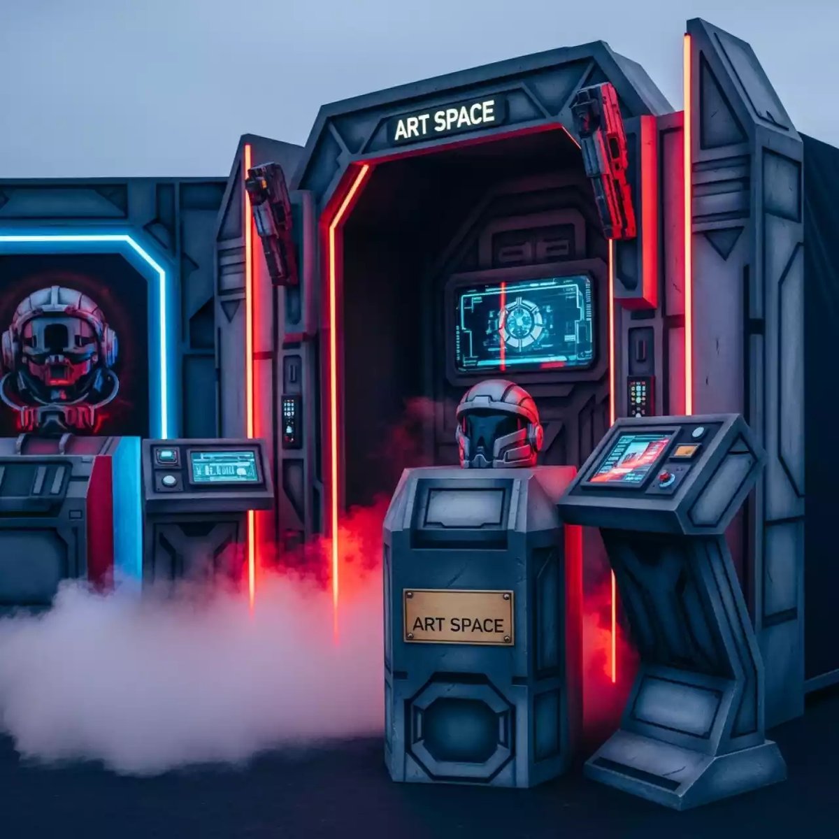 Аренда Фотозона военная на пляже «Ривьера» — ART SPACE