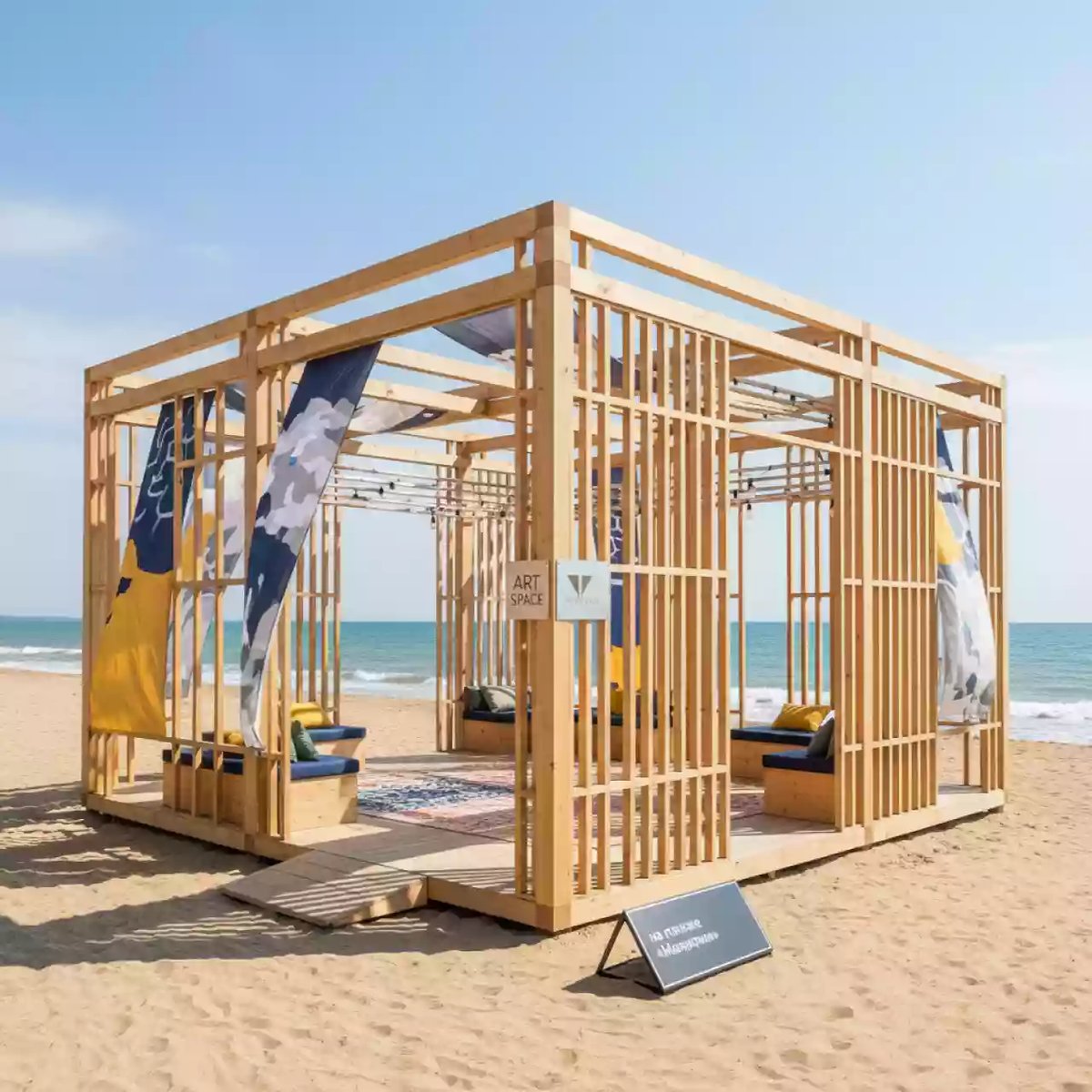 Аренда Фотозона японский домик на пляже «Мандарин» — ART SPACE