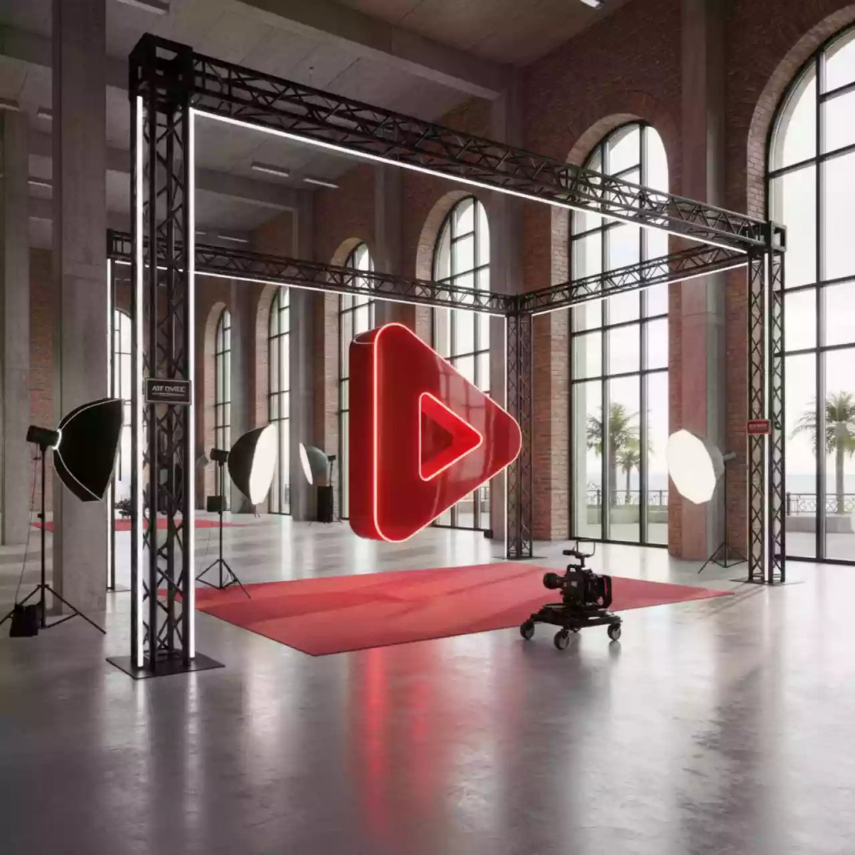 Аренда Фотозона YouTube вечеринка в Imeretinskiy Hotel — ART SPACE