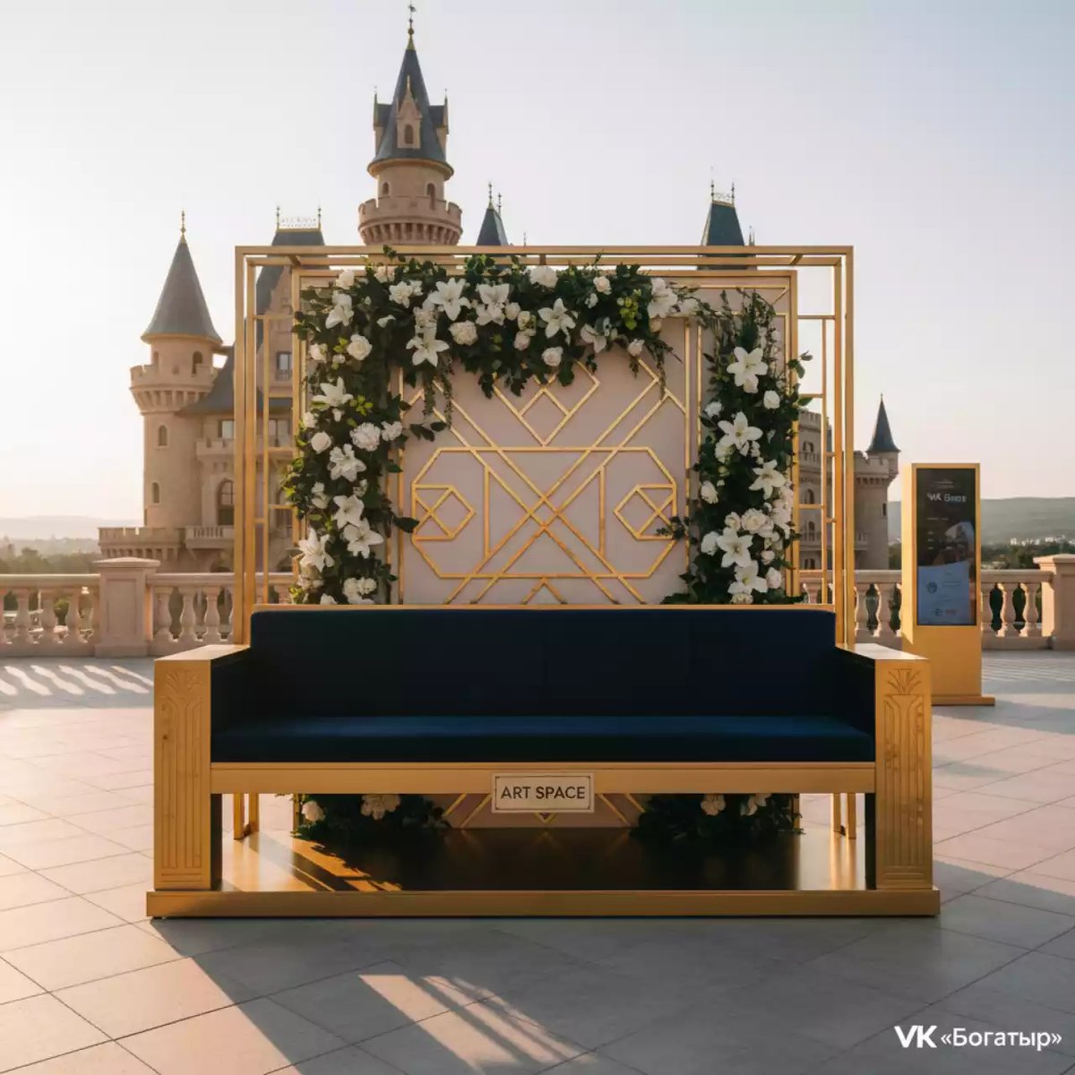 Аренда Фотозона завалинка в отеле «Богатырь» — ART SPACE