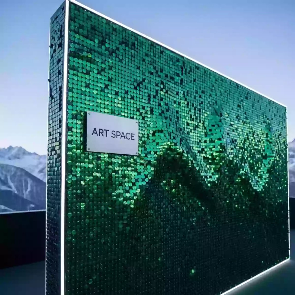 Аренда Фотозона зеленые пайетки в Skypark Sochi — ART SPACE
