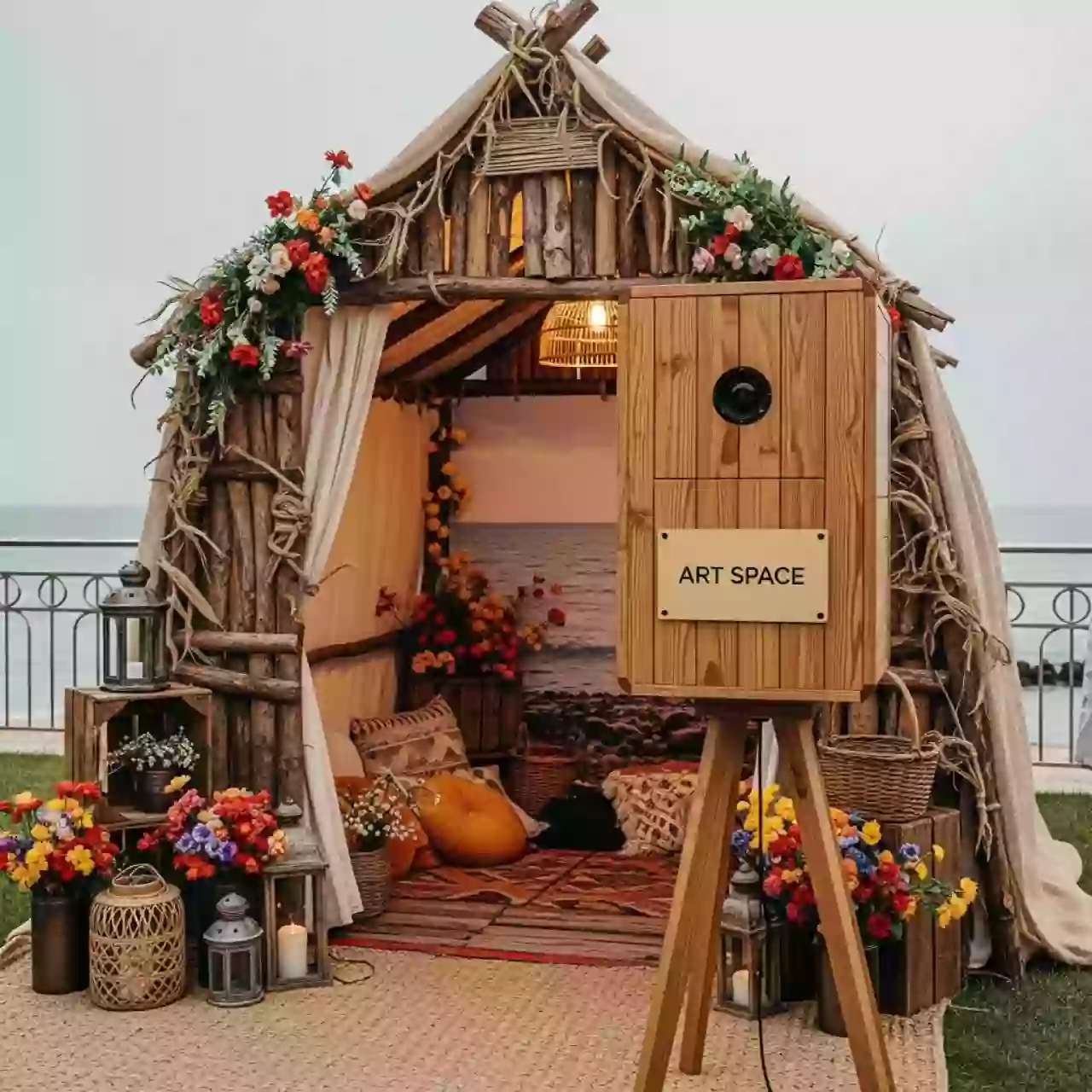 Аренда Фотозона землянка в санатории «Черноморье» — ART SPACE