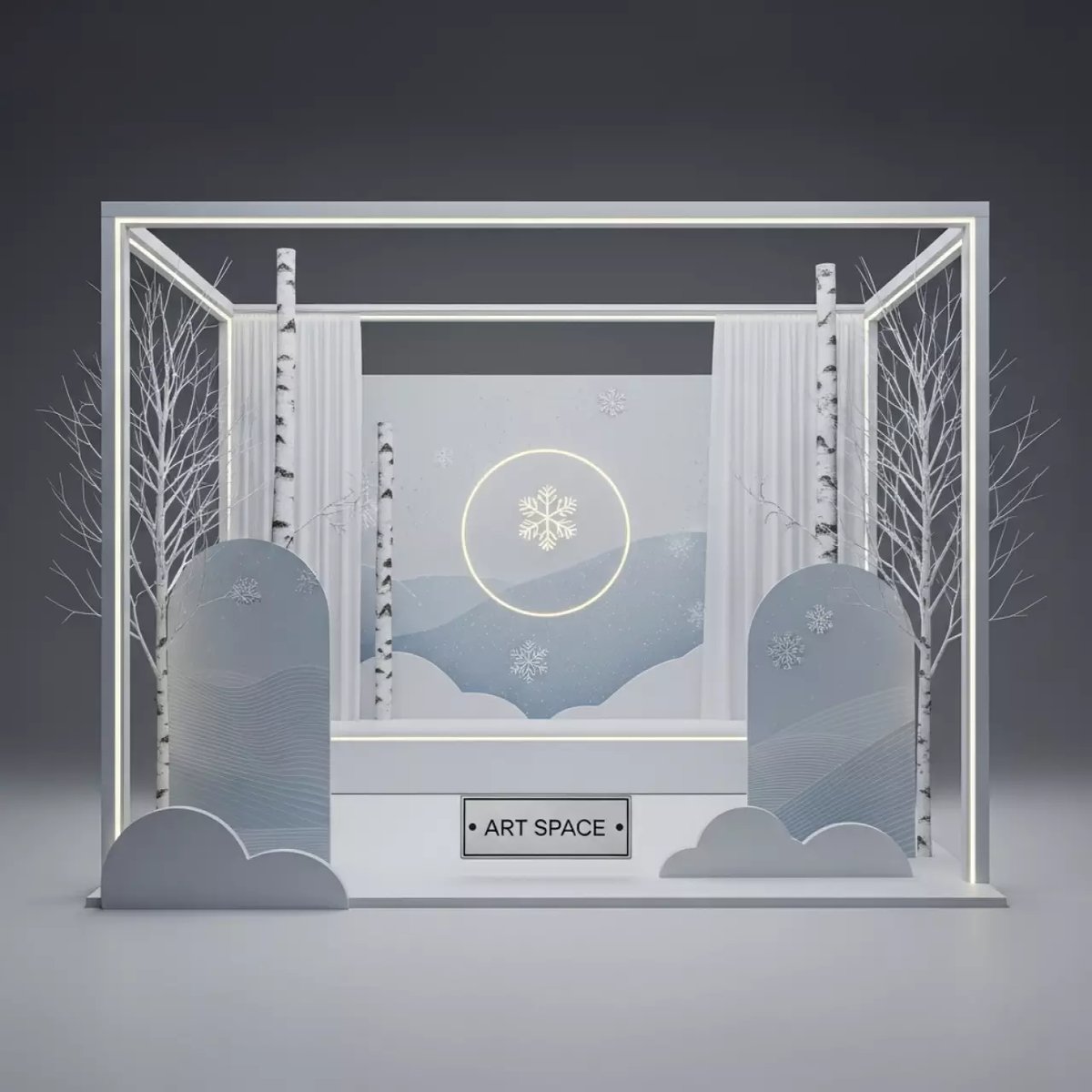 Аренда Фотозона зимняя в русском стиле в Гранд Отель Поляна — ART SPACE