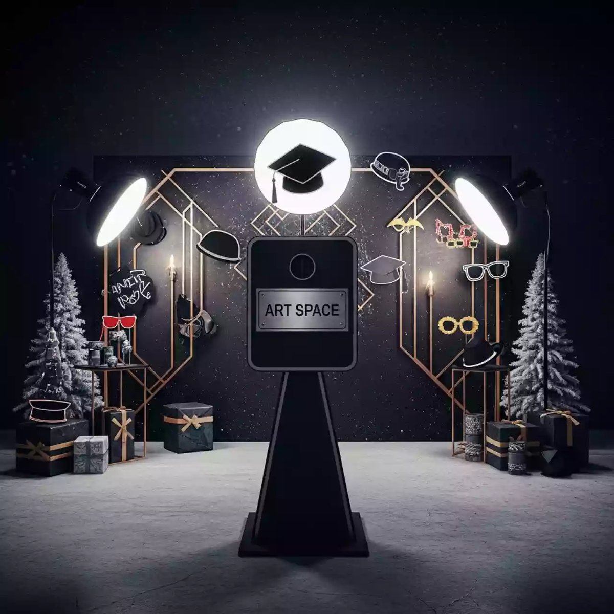 Аренда Фотозоны для фотосессии мужчинам в усадьбе Голицына — ART SPACE