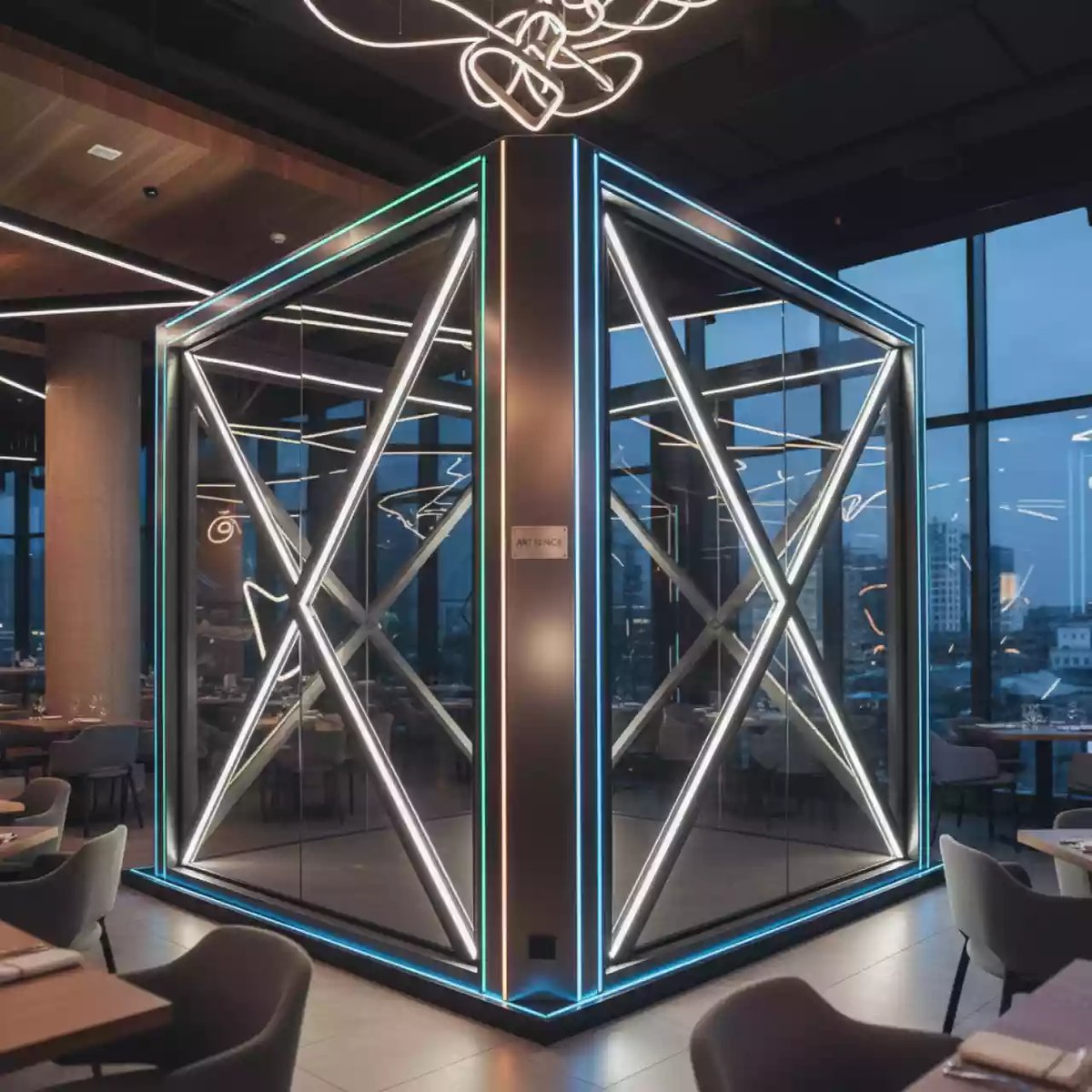 Аренда Фотозоны коммерческие в ресторане «Voda» — ART SPACE