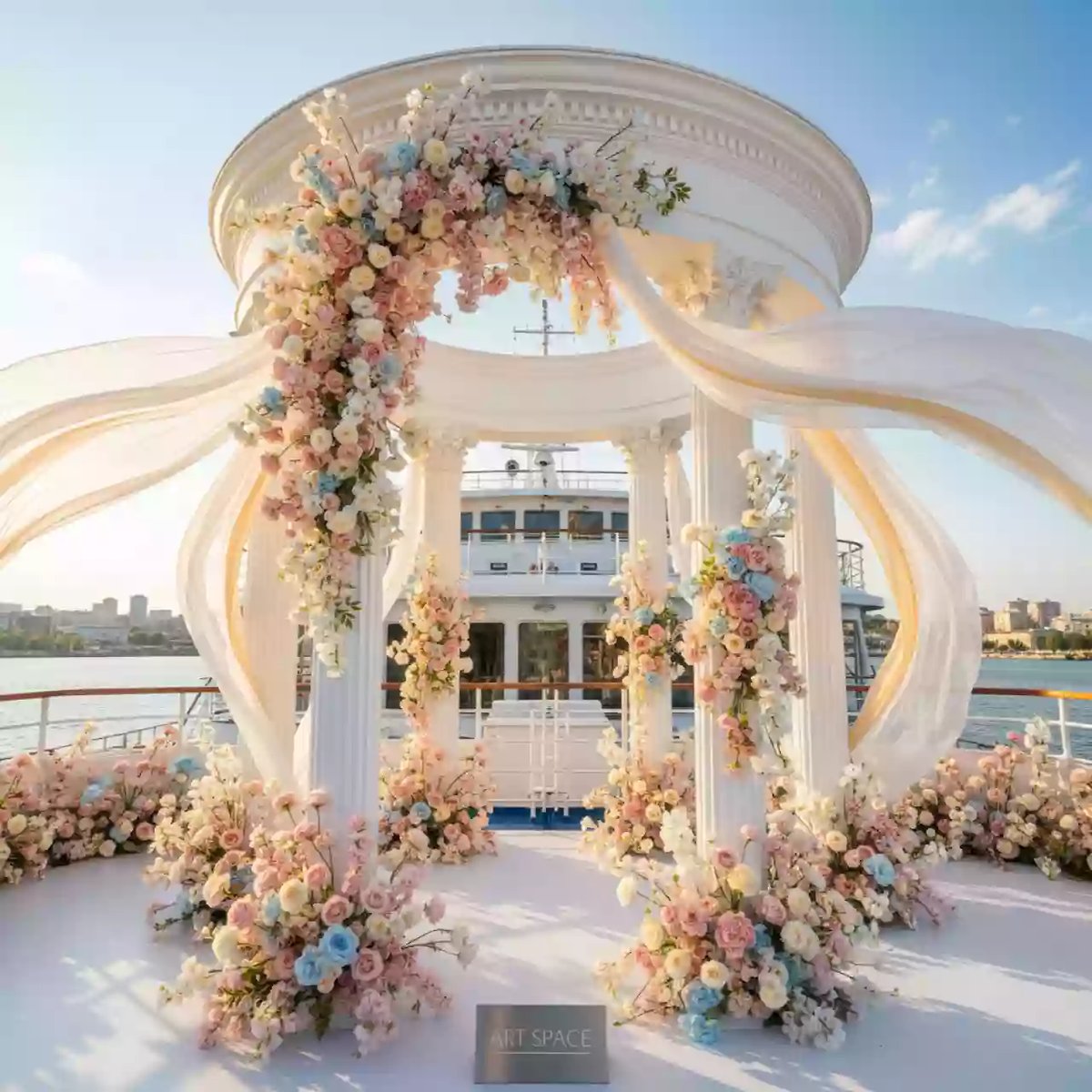 Аренда Фотозоны на выпускной последний звонок на теплоходе «Дагомыс» — ART SPACE