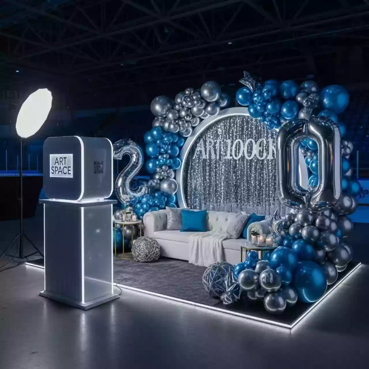 Аренда Фотозоны на юбилей в ледовой арене «Шайба» — ART SPACE