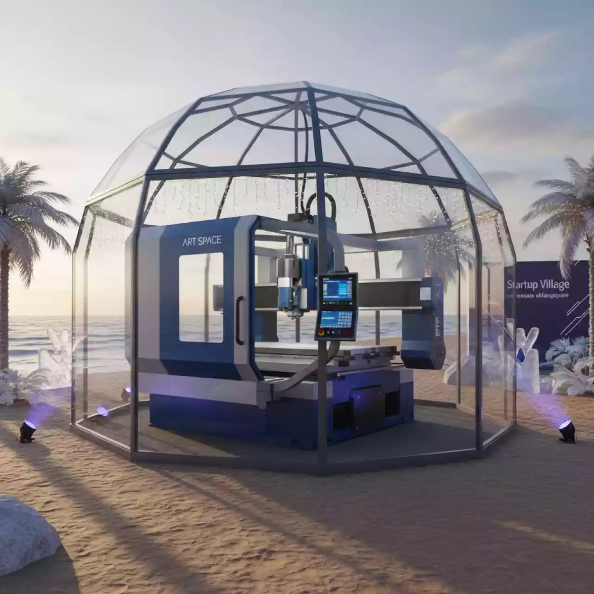Аренда Фрезерный станок Elixmate SMV 2040 на пляже «Мандарин» — ART SPACE