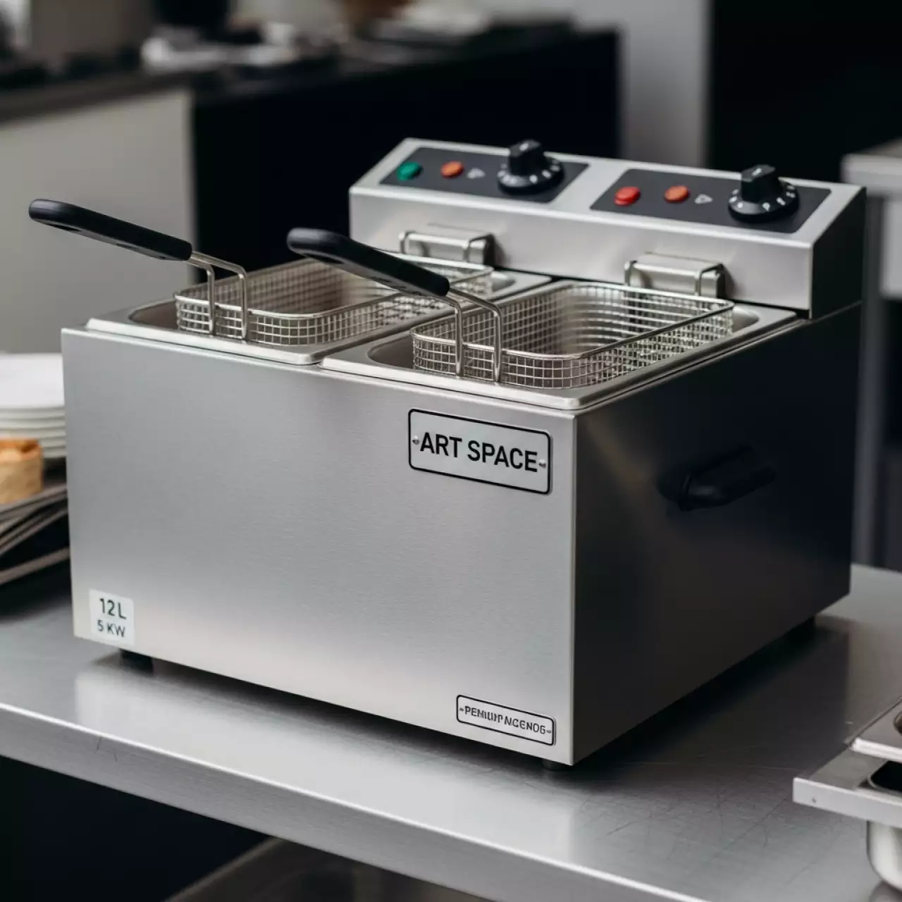 Аренда Фритюрница двойная 12 л 5 кВт серебристая в отеле «Богатырь» — ART SPACE