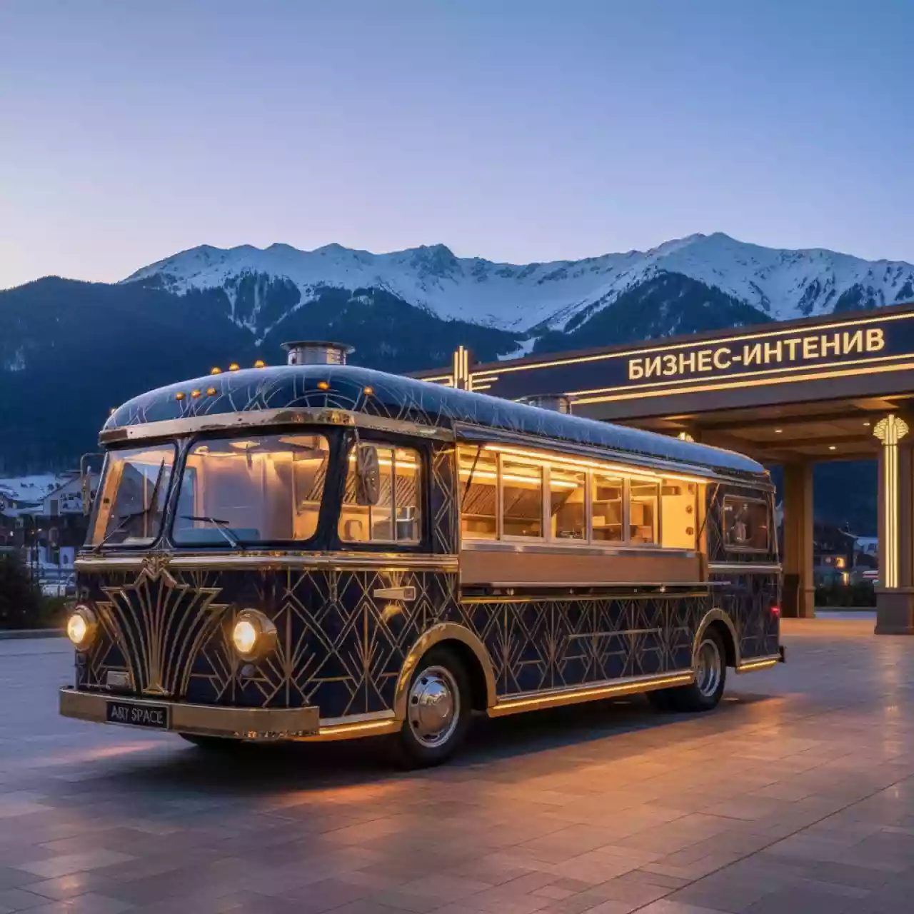 Аренда Фудтрак 9 метров в Sochi Marriott Krasnaya Polyana — ART SPACE