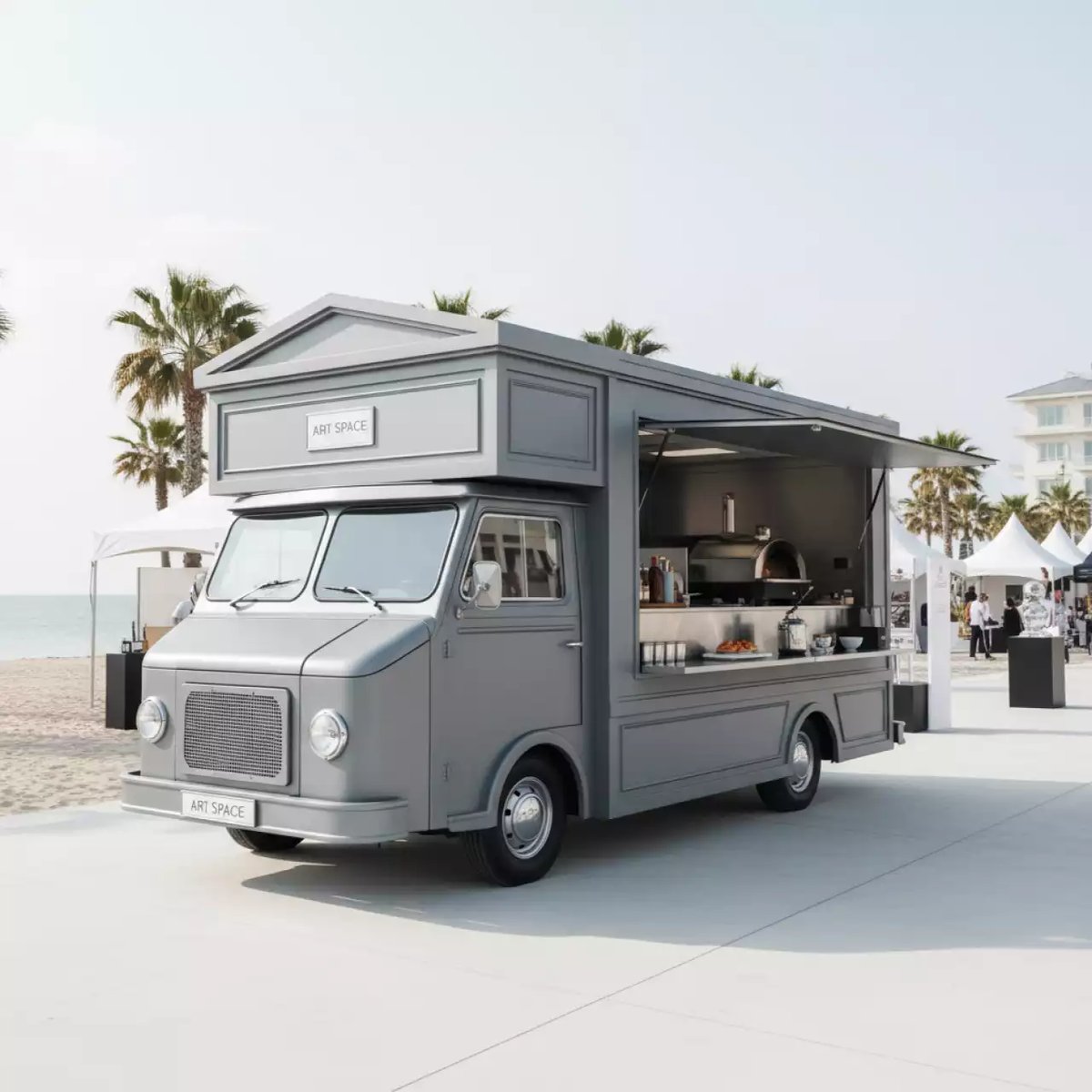 Аренда Фудтрак серый в пляжном клубе Del Mar — ART SPACE