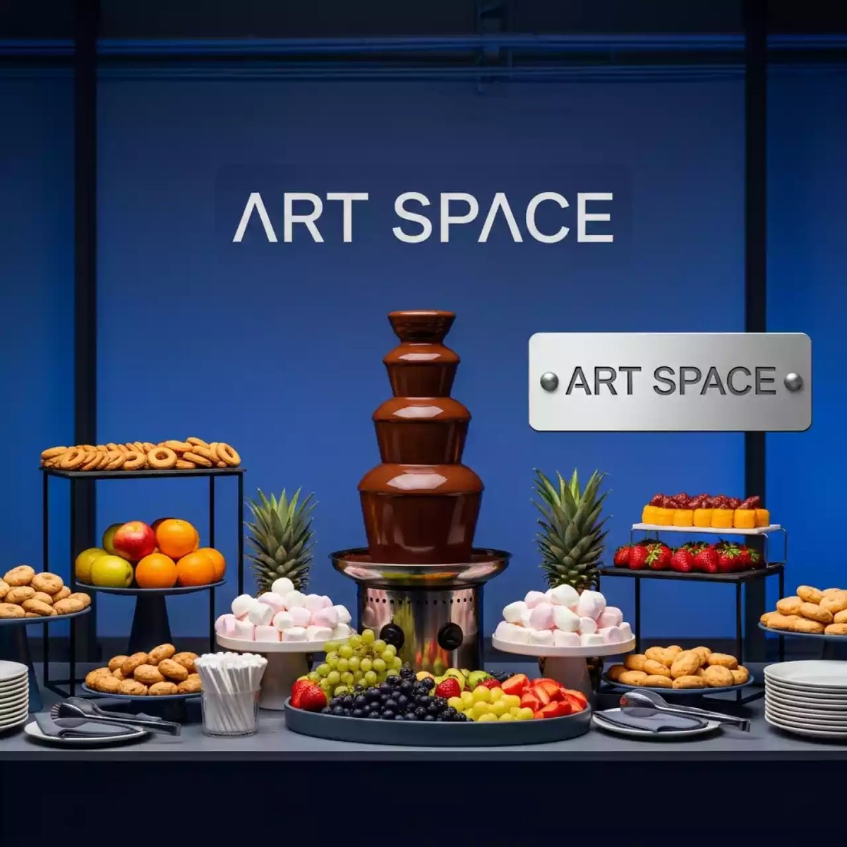 Аренда Фуршет с шоколадным фонтаном в Omega Sirius — ART SPACE