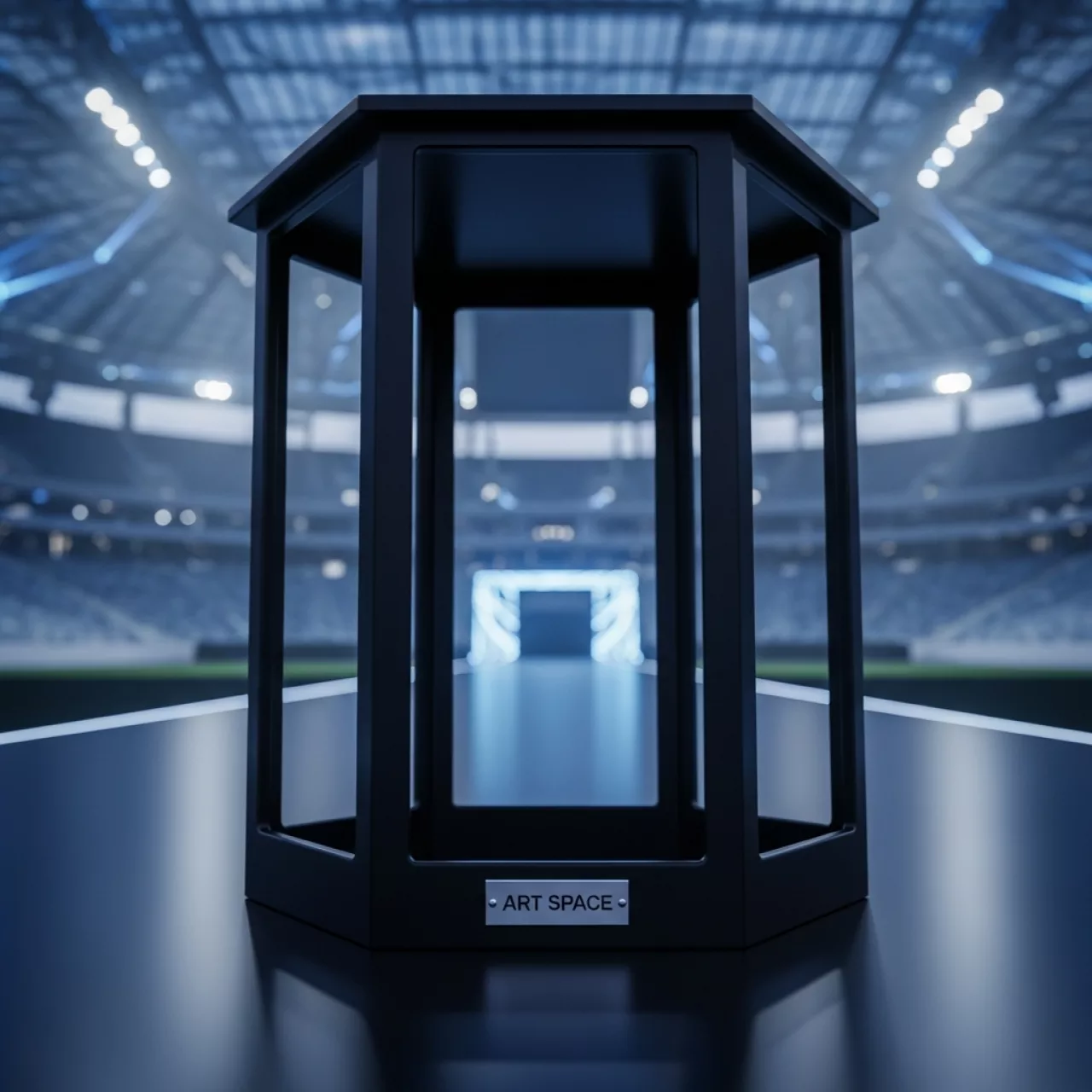 Аренда Фуршетная стойка восьмигранник 15 см черная в VK Stadium Sirius — ART SPACE