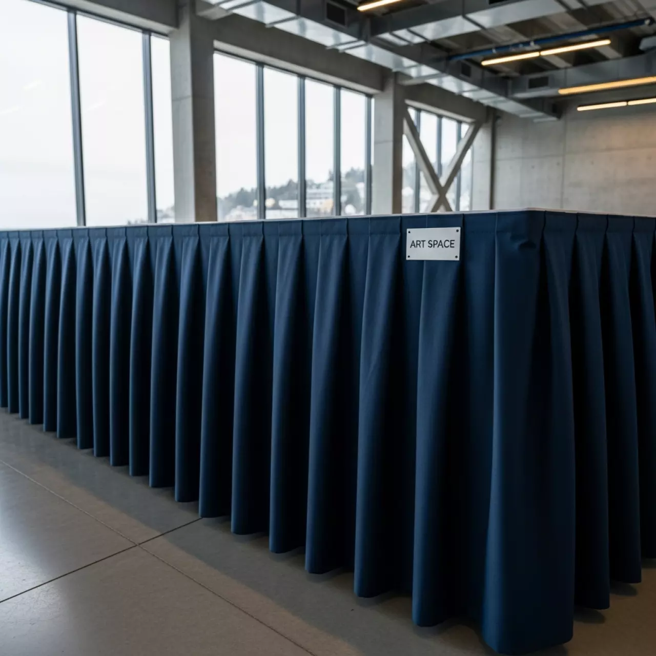 Аренда Фуршетная юбка тёмно синяя 5,6 м в комплексе Sea Galaxy — ART SPACE