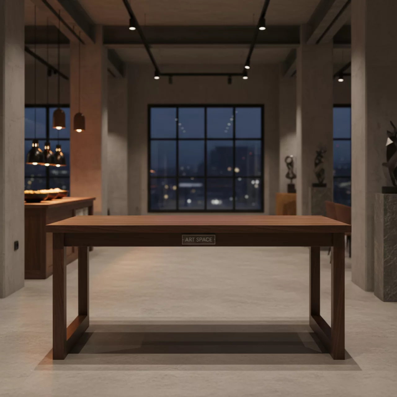 Аренда Фуршетный стол Buffet Wood коричневый в отеле Radisson Lazurnaya — ART SPACE