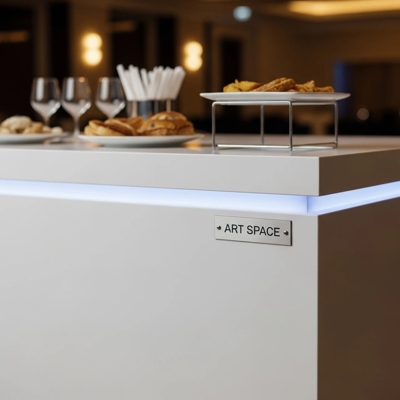 Аренда Фуршетный стол пластиковый 1,5 м R4E 0004015 в отеле «Богатырь» — ART SPACE