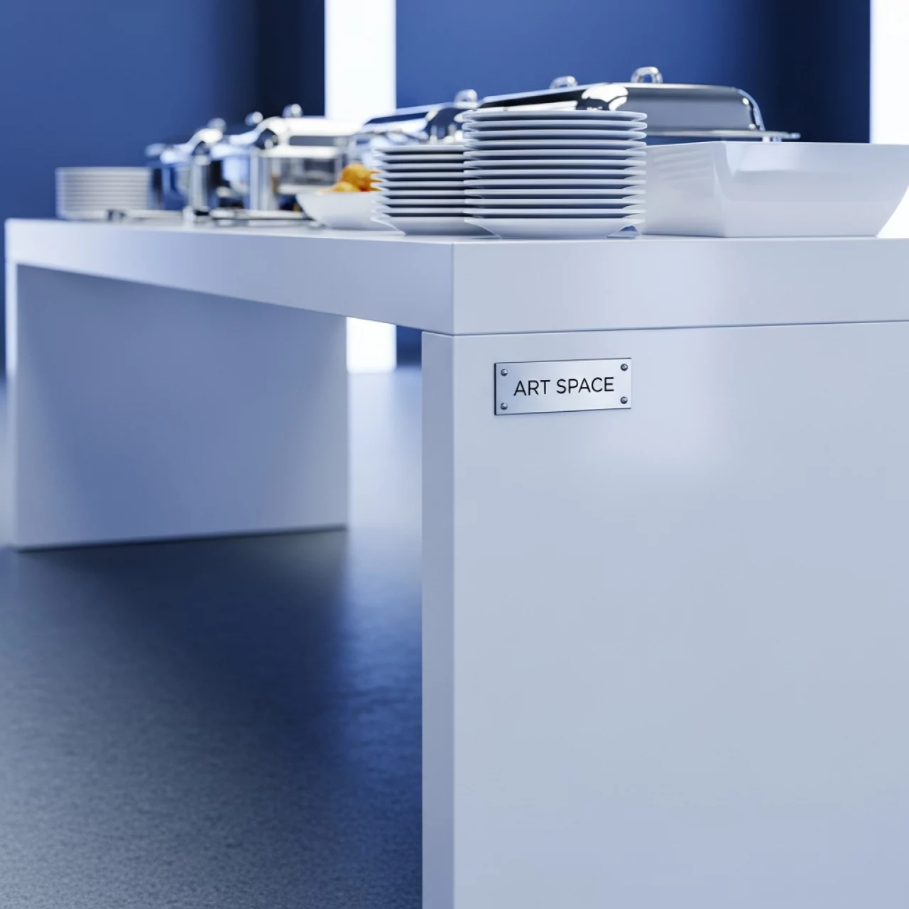 Аренда Фуршетный стол X Loft White белый в санатории «Русь» — ART SPACE