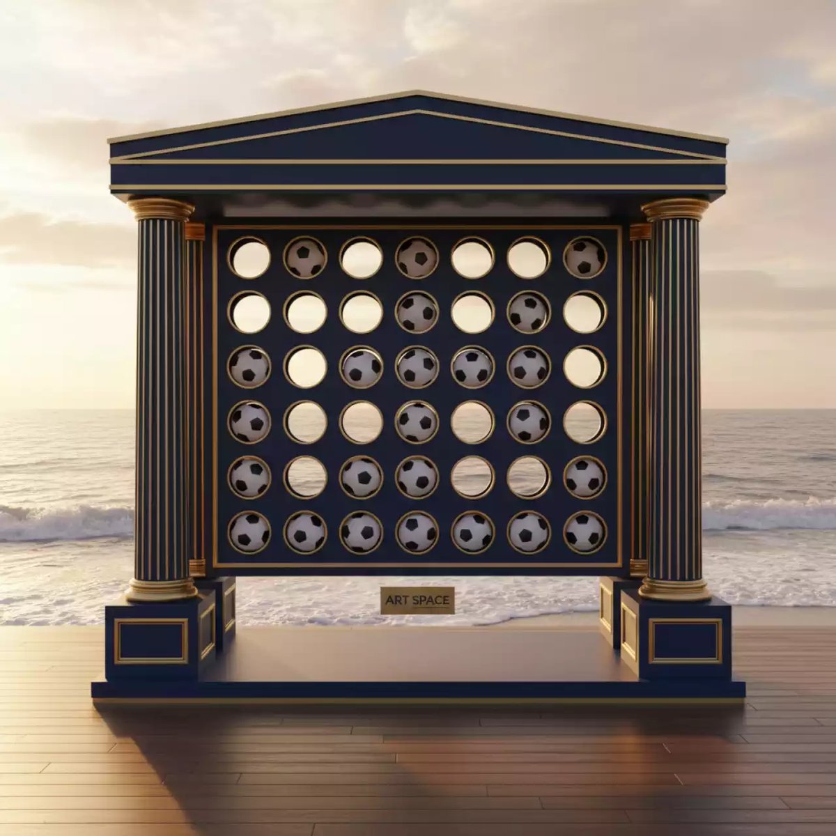 Аренда Футбол 4 в ряд на пляжных клубах Хосты — ART SPACE